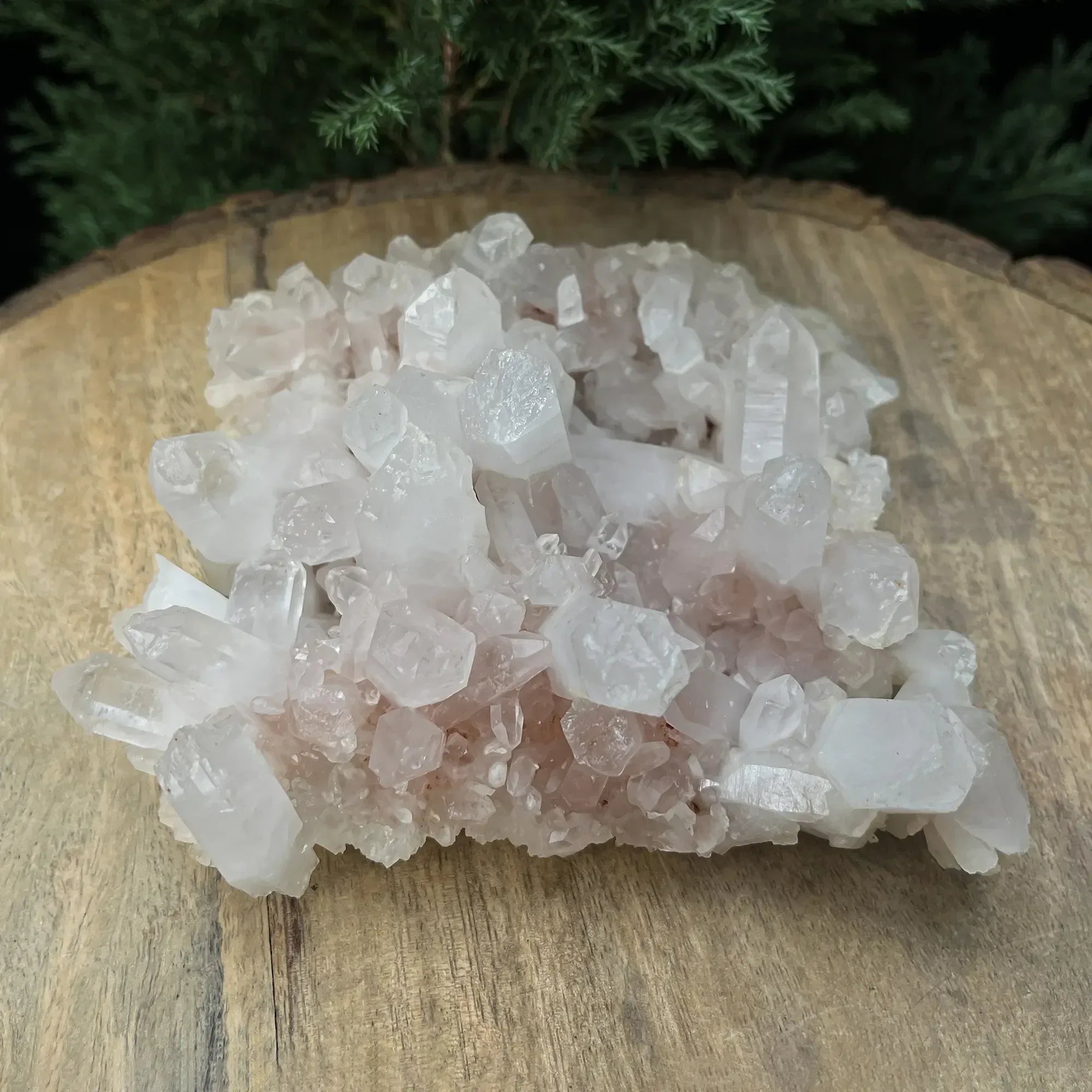 Natural Himalayan Pink Quartz Cluster 500g Healing Crystal Himalayan Quartz