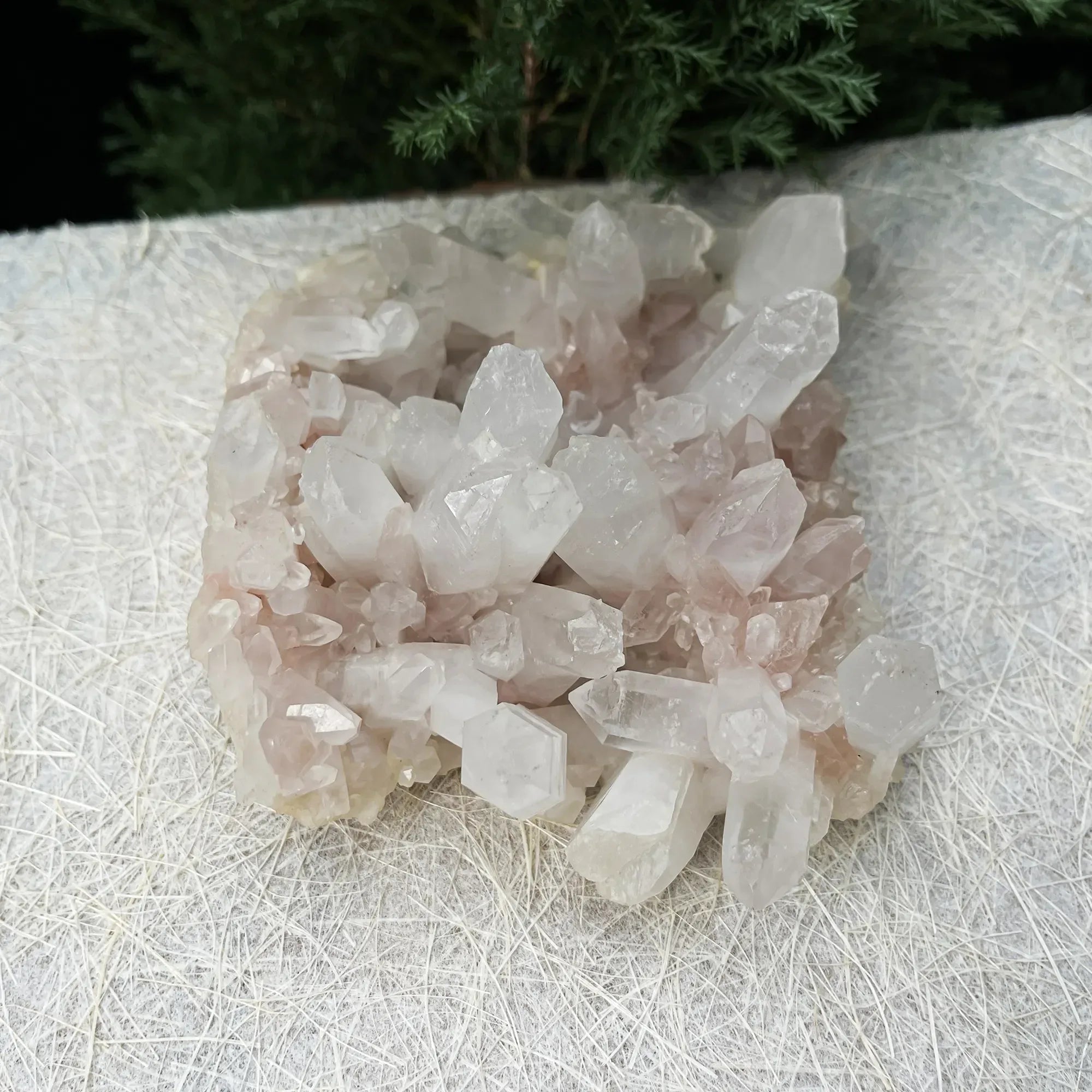 Natural Himalayan Pink Quartz Cluster 500g Healing Crystal Himalayan Quartz