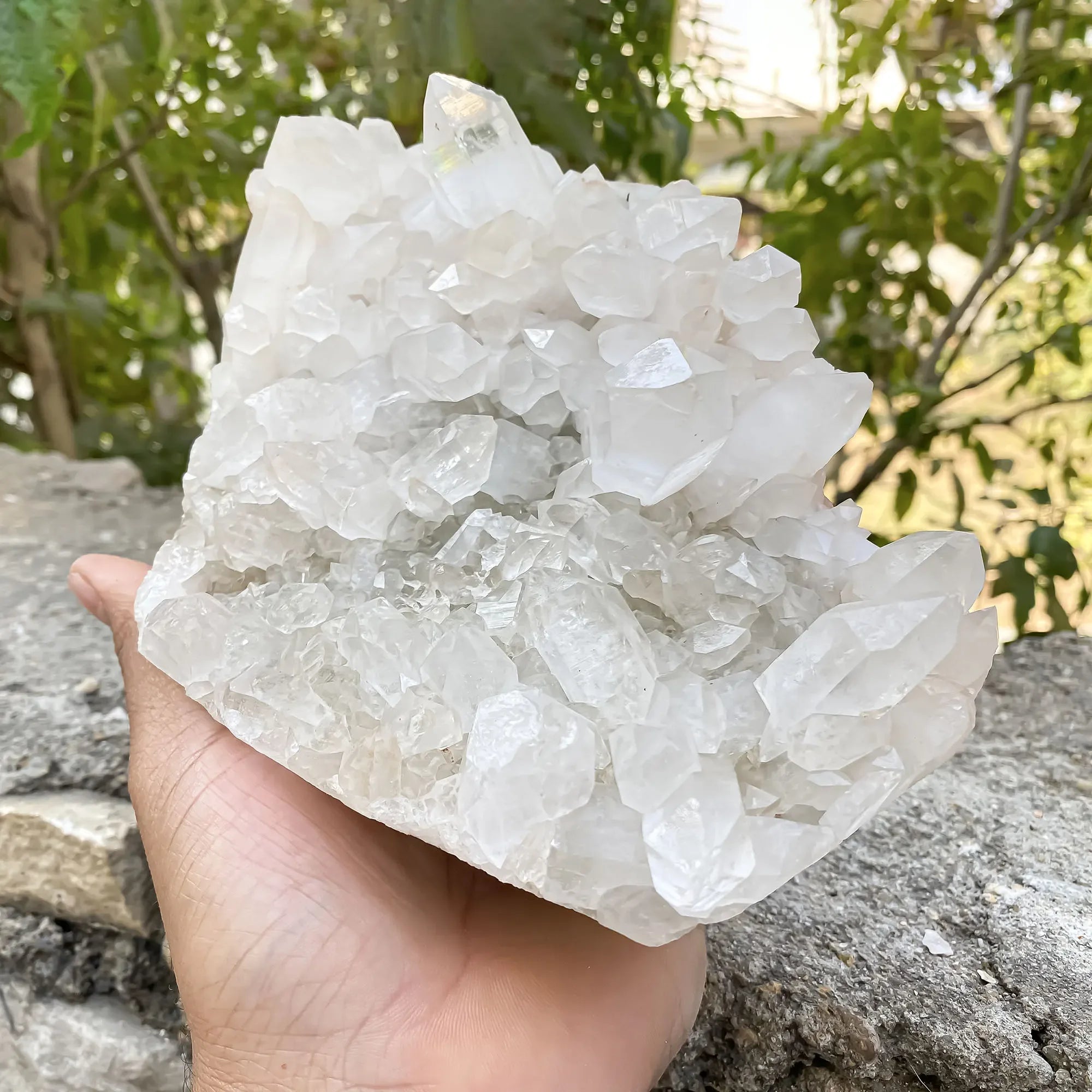 Natural Himalayan White Quartz 1435g Himalayan Quartz