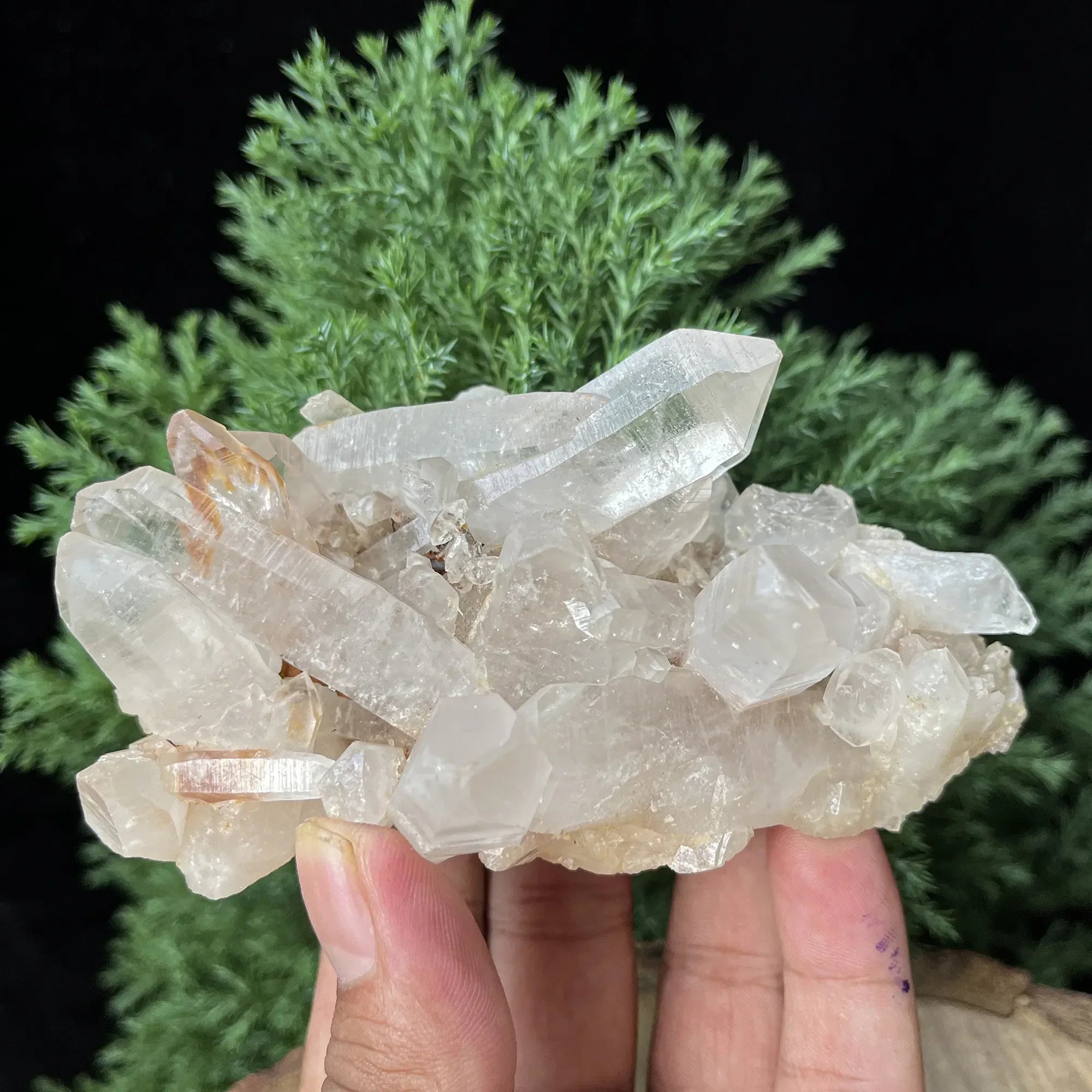 Natural Himalayan Pink Quartz Cluster 305g Healing Crystal Himalayan Quartz Bracelets