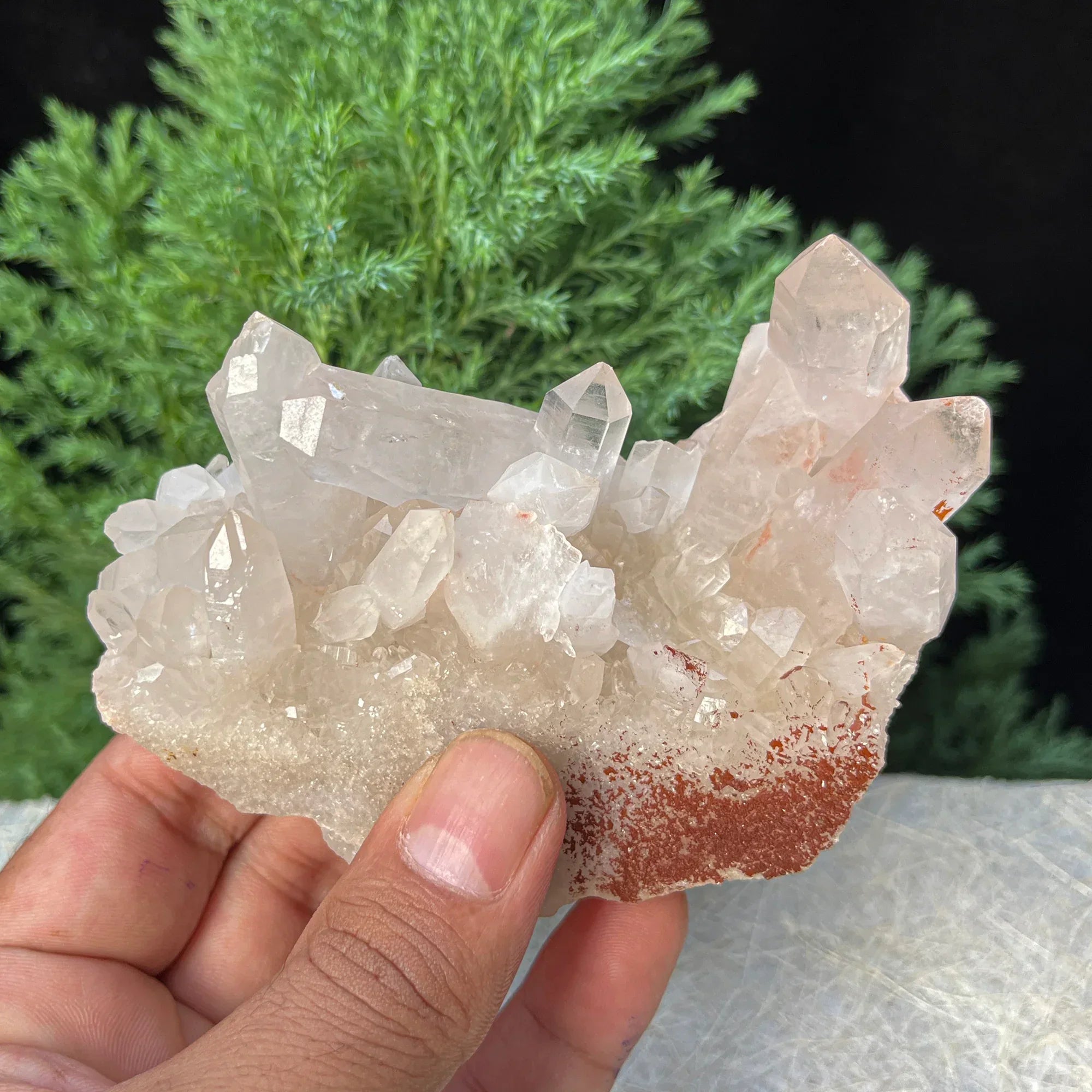 Natural Himalayan Pink Quartz Cluster 260g – Healing Crystal Himalayan Quartz