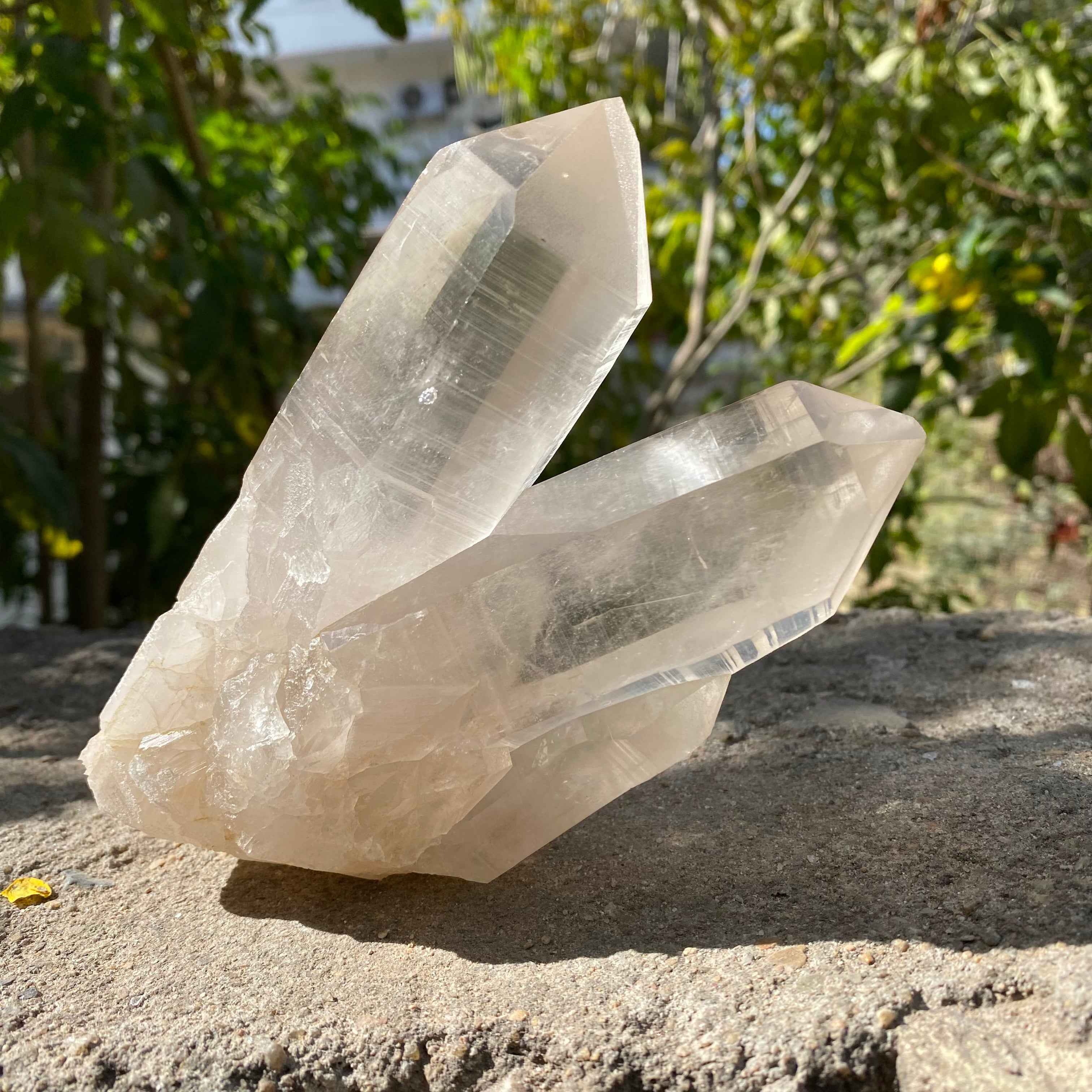 Natural Himalayan White Quartz Cluster 915g