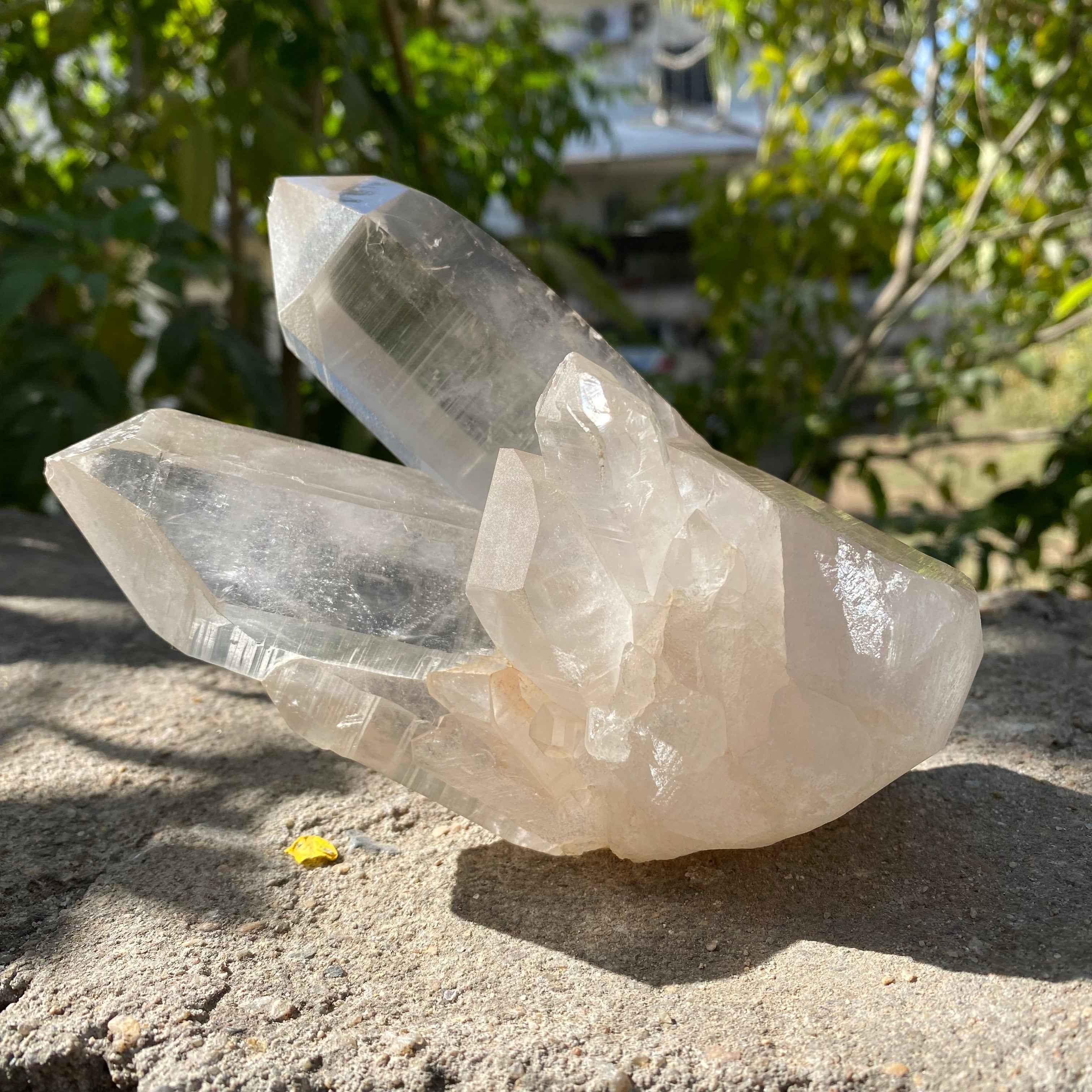 Natural Himalayan White Quartz Cluster 915g