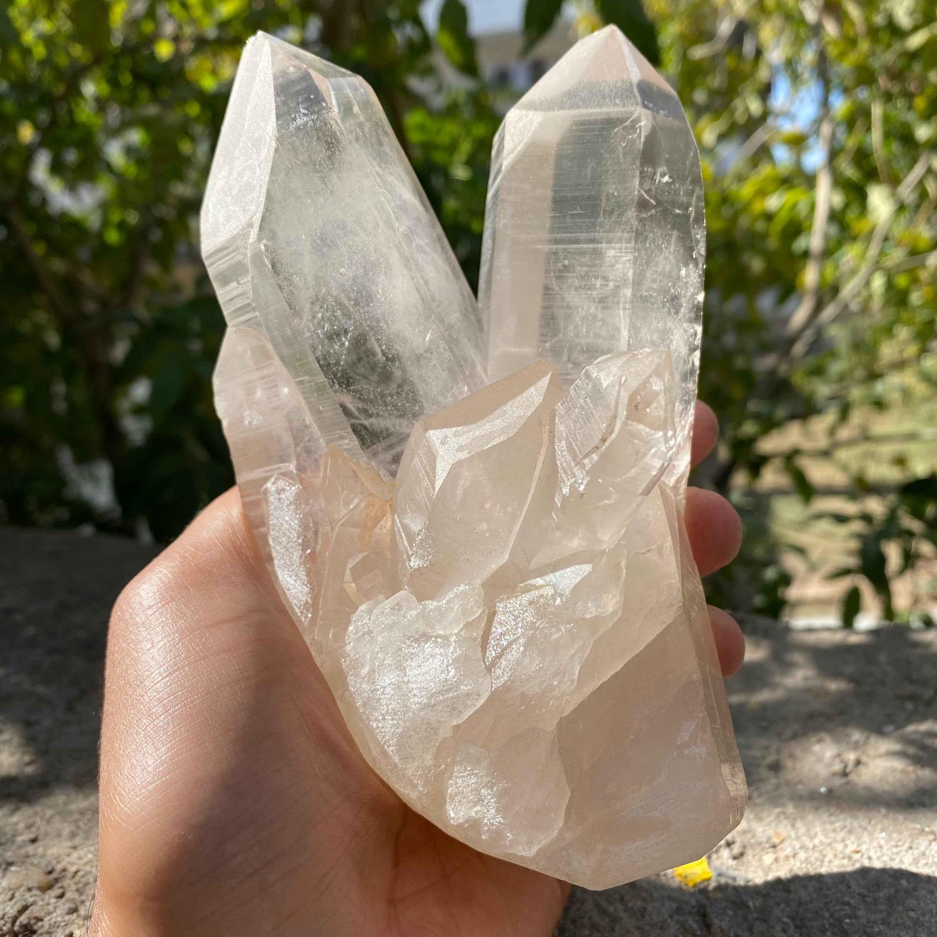 Natural Himalayan White Quartz Cluster 915g