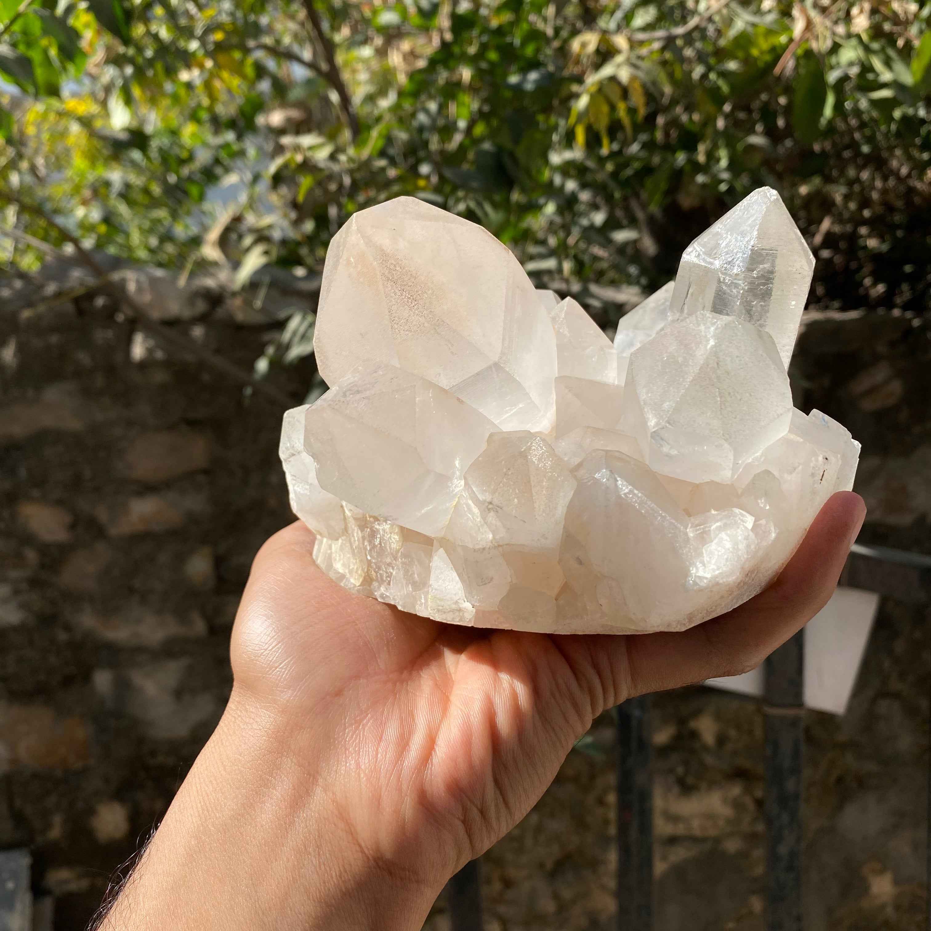 Himalayan White Quartz Cluster 1874g