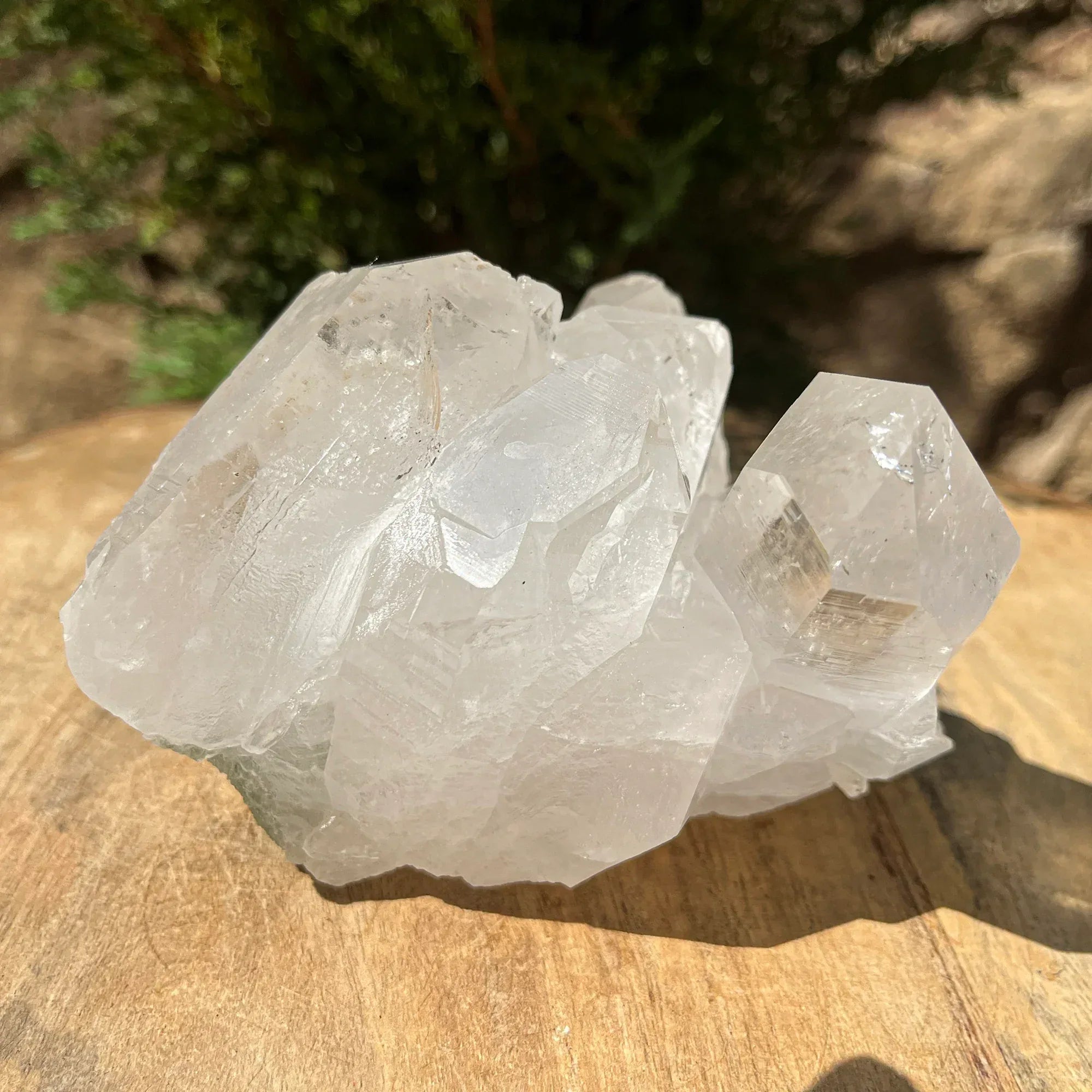 Natural Himalayan Green Chlorite Quartz Cluster 695g – Healing Crystal Himalayan Quartz