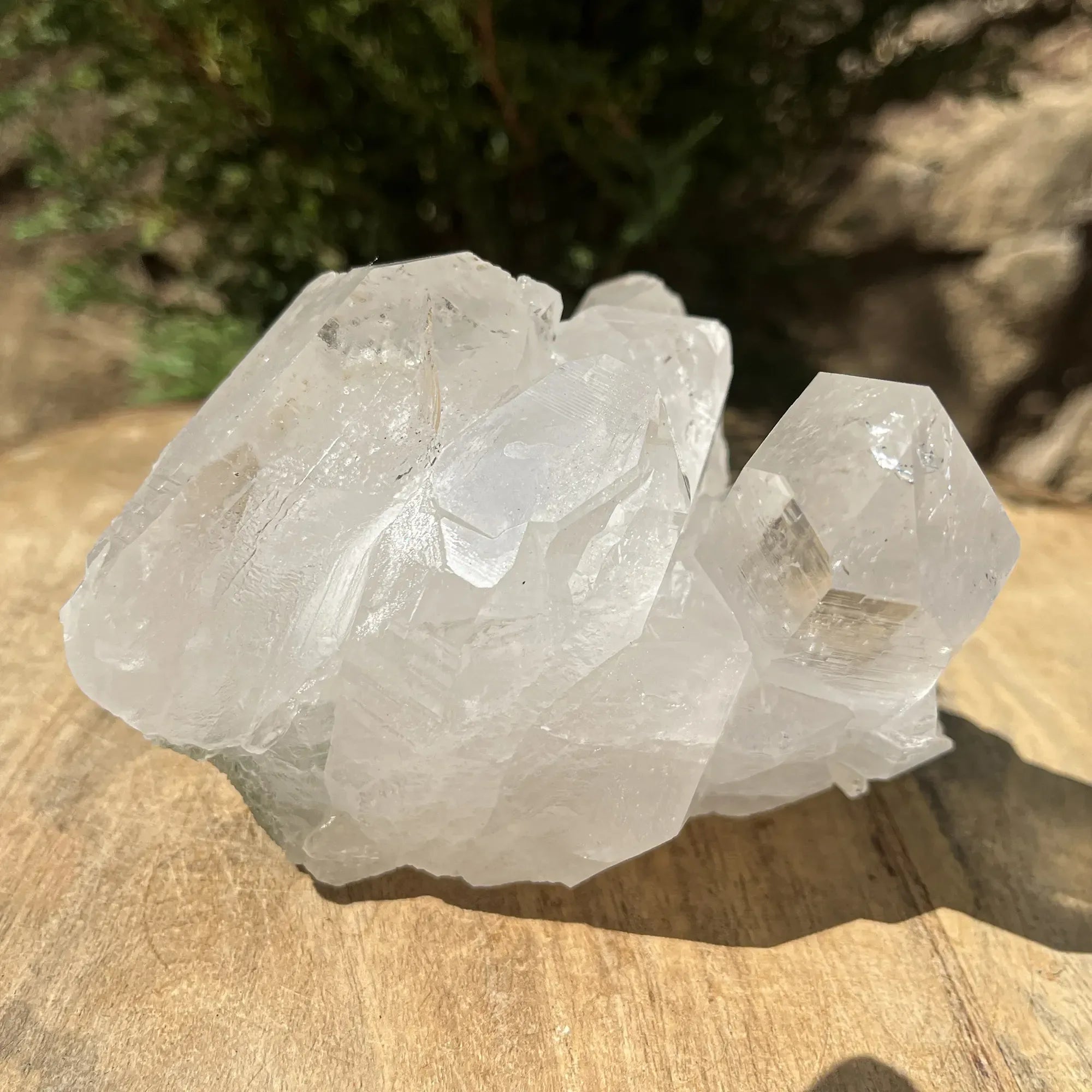 Natural Himalayan Green Chlorite Quartz Cluster 695g – Healing Crystal Himalayan Quartz