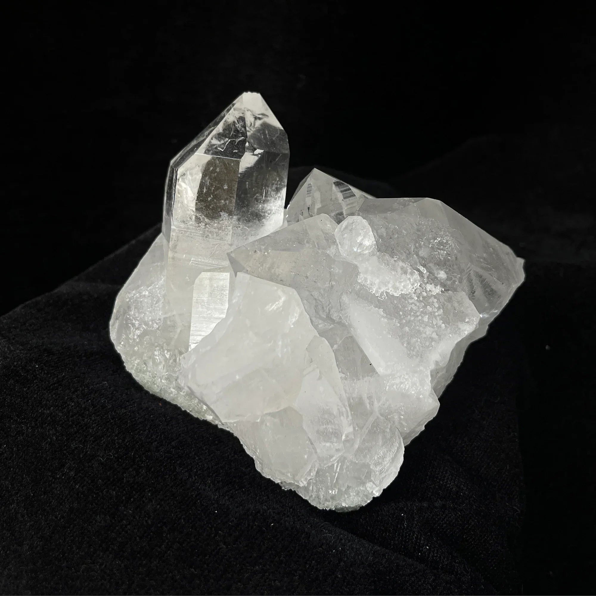 Natural Himalayan Green Chlorite Quartz Cluster 695g – Healing Crystal Himalayan Quartz