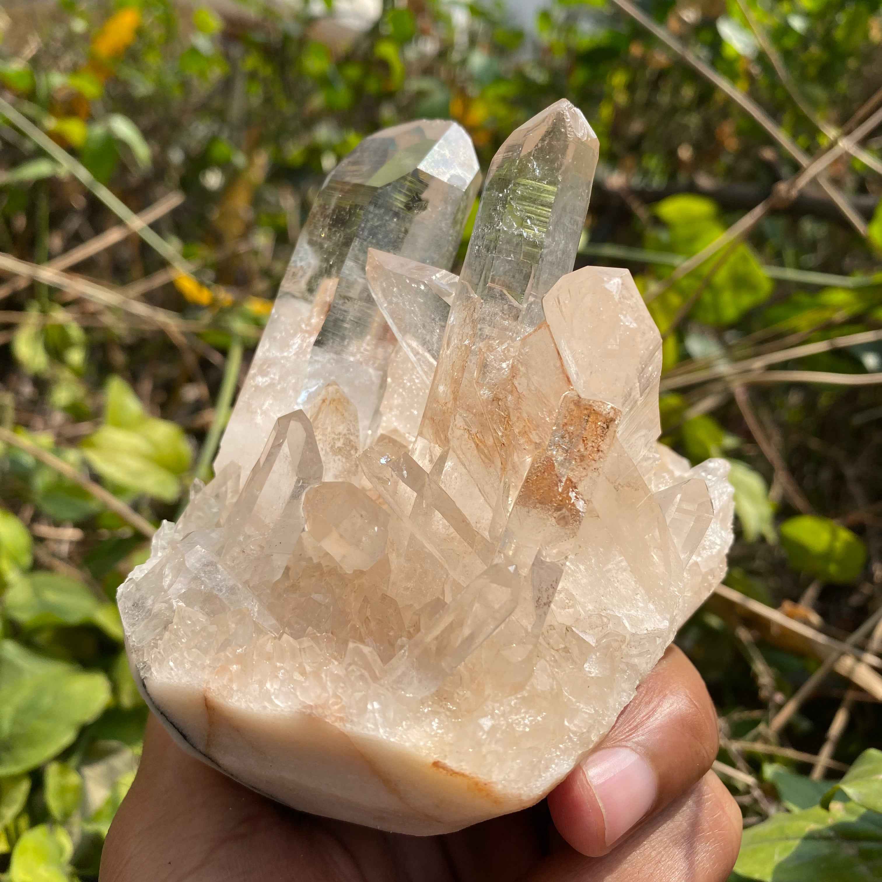 Natural Himalayan Pink Quartz Cluster 715g