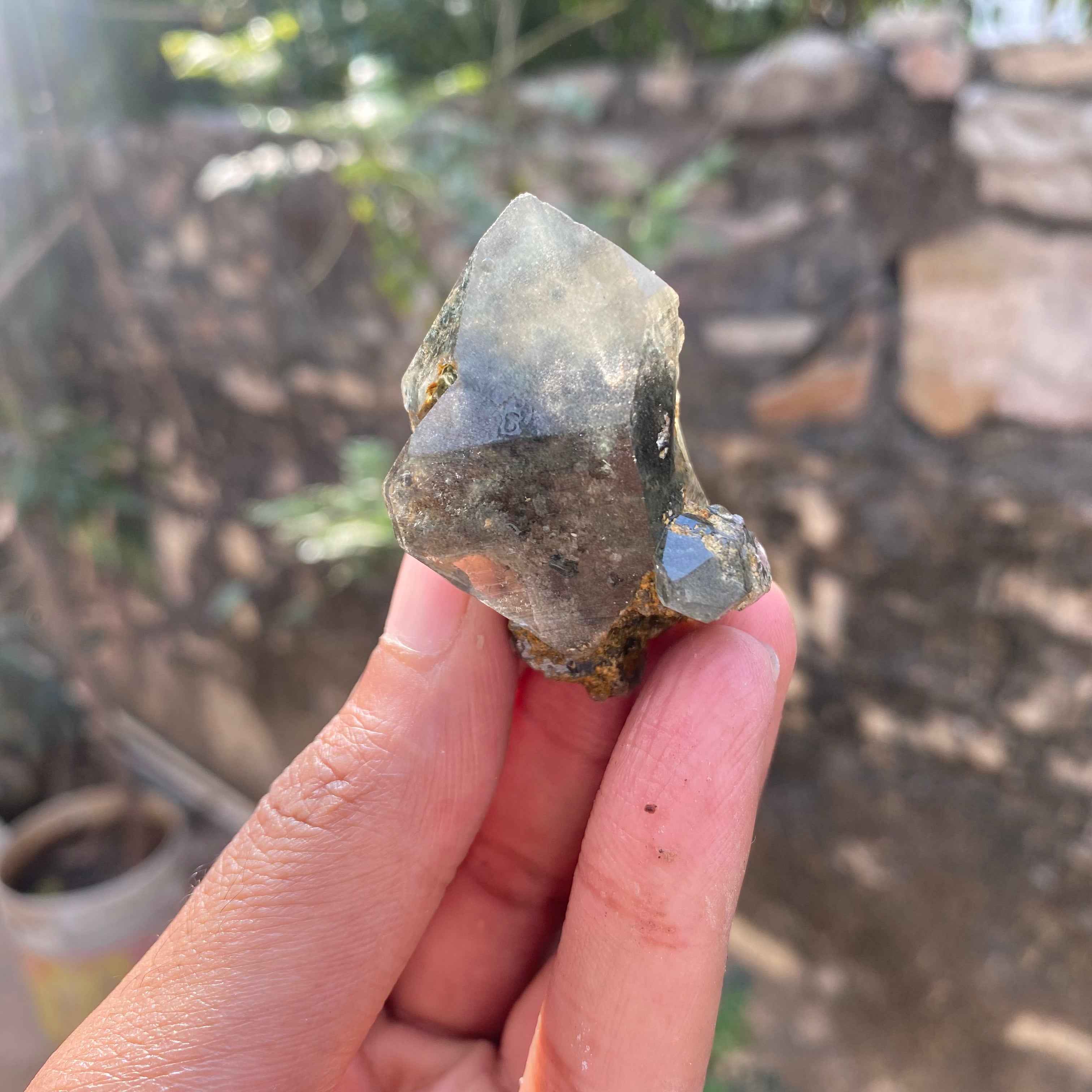 Himalayan Green Chlorite Quartz Cluster 34g