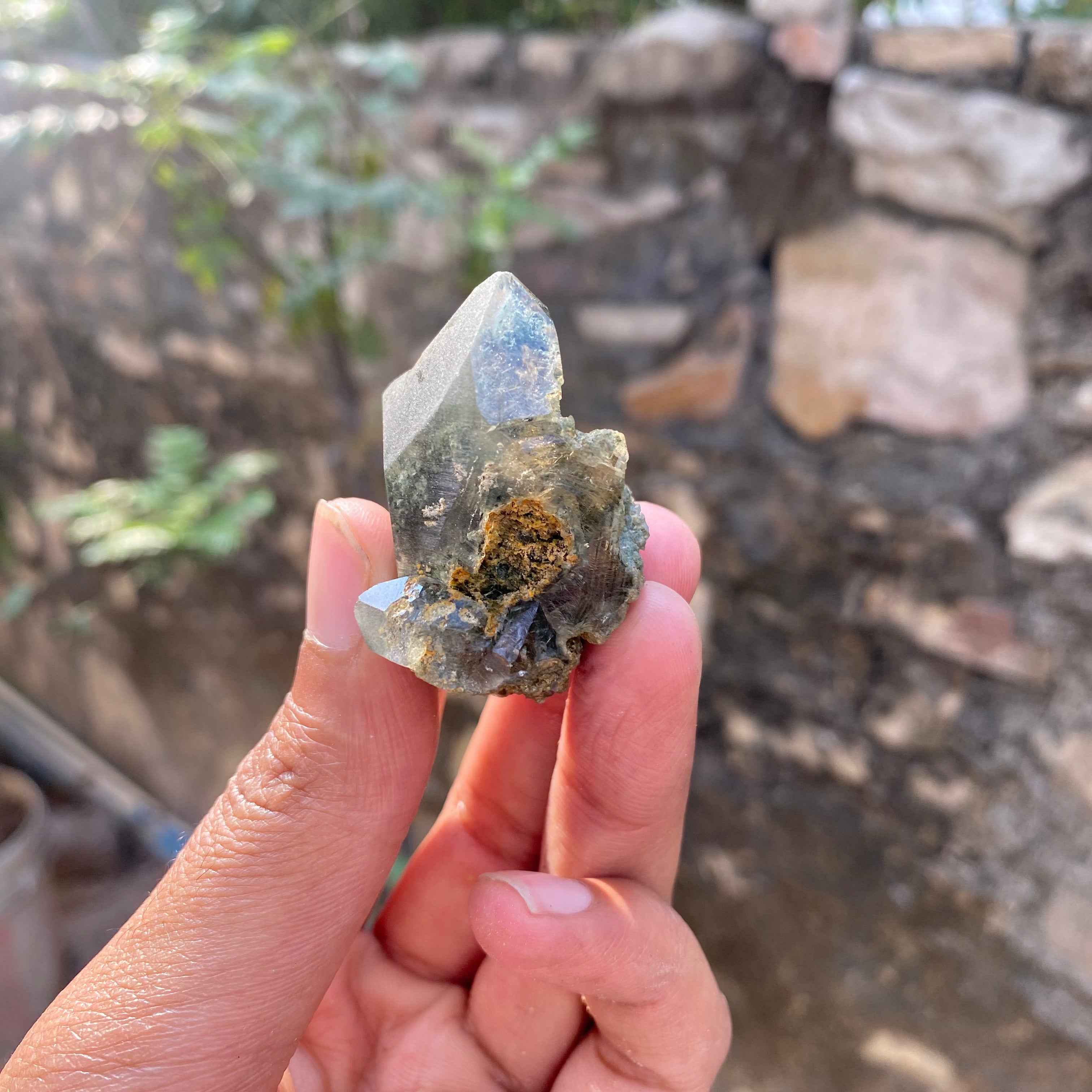 Himalayan Green Chlorite Quartz Cluster 34g