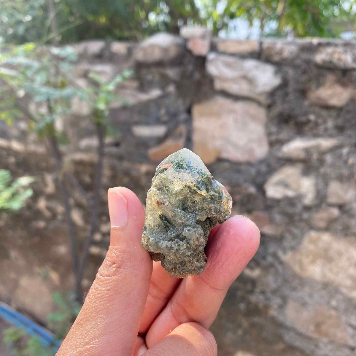 Himalayan Green Chlorite Quartz Cluster 34g