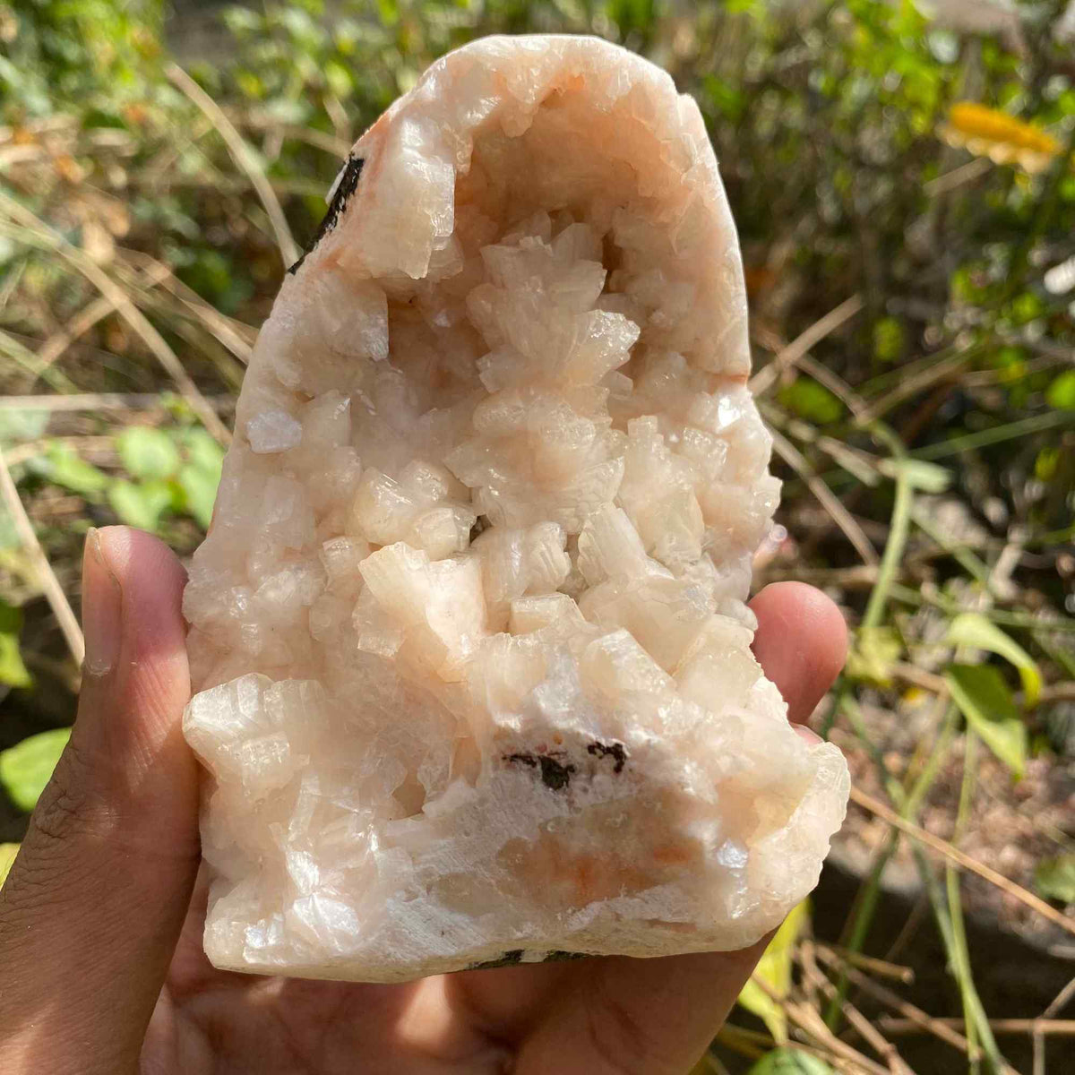 Stillbite Apophyllite Crystal Cluster 355g