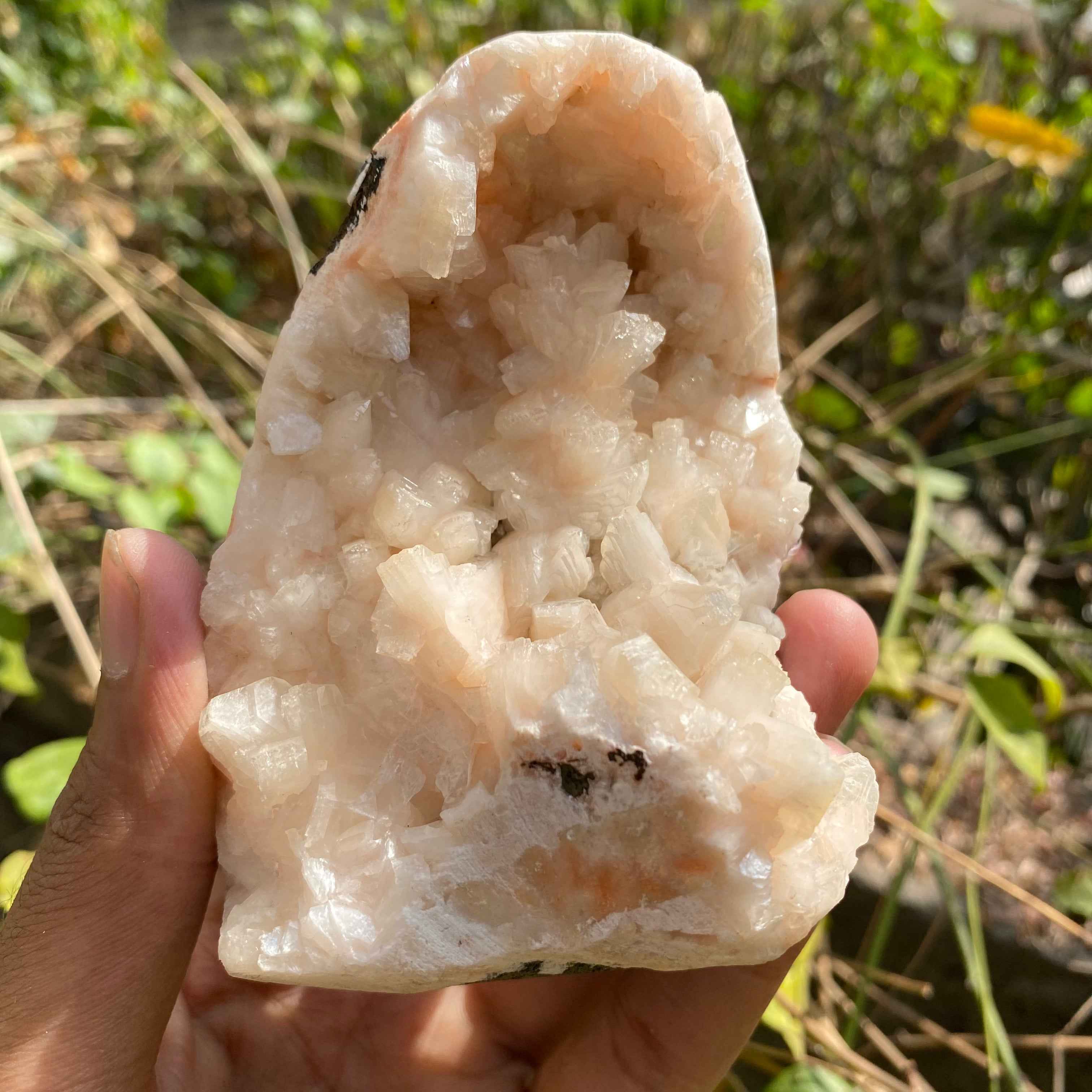 Stillbite Apophyllite Crystal Cluster 355g