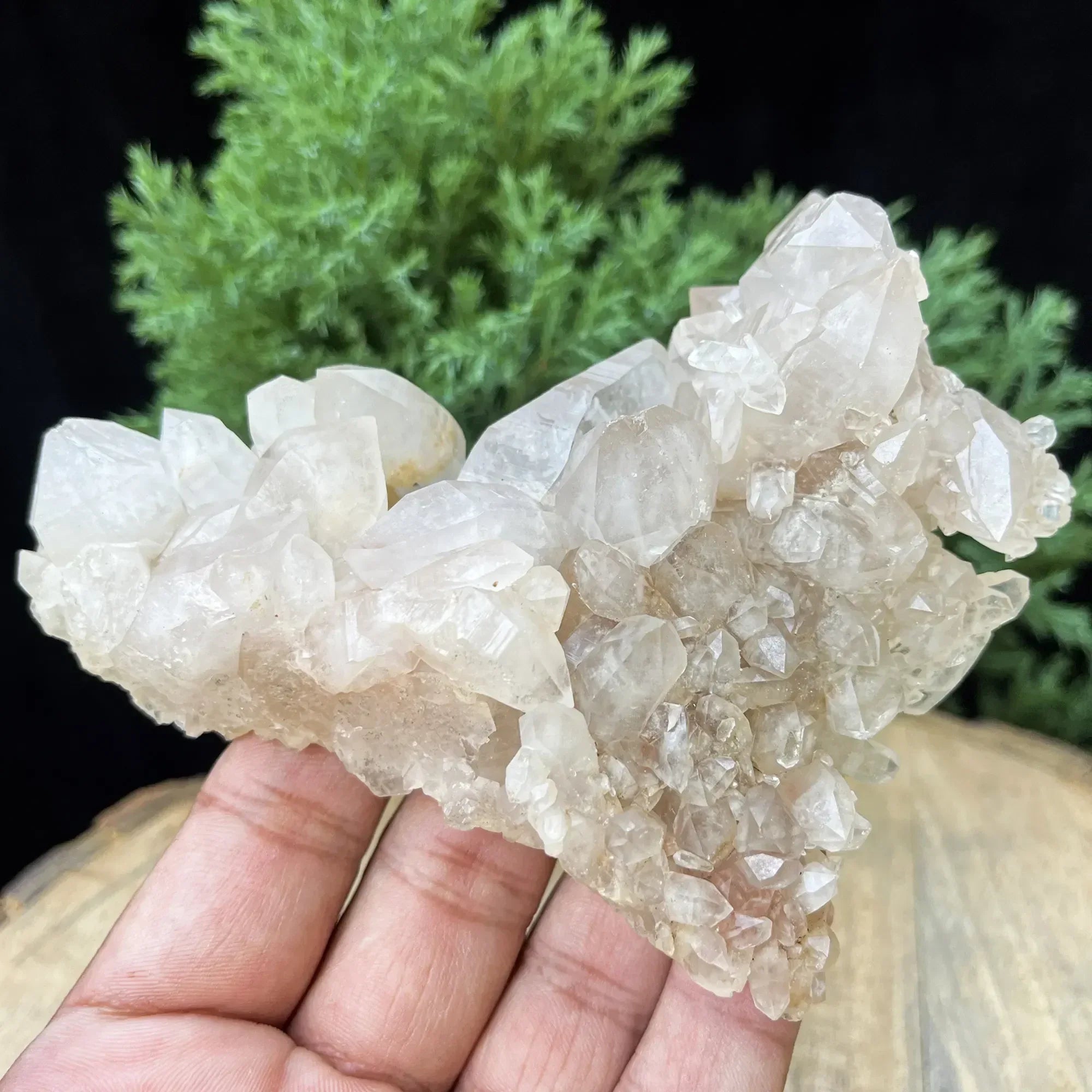 Natural Himalayan Pink Quartz Cluster 270g – Healing Crystal Himalayan Quartz