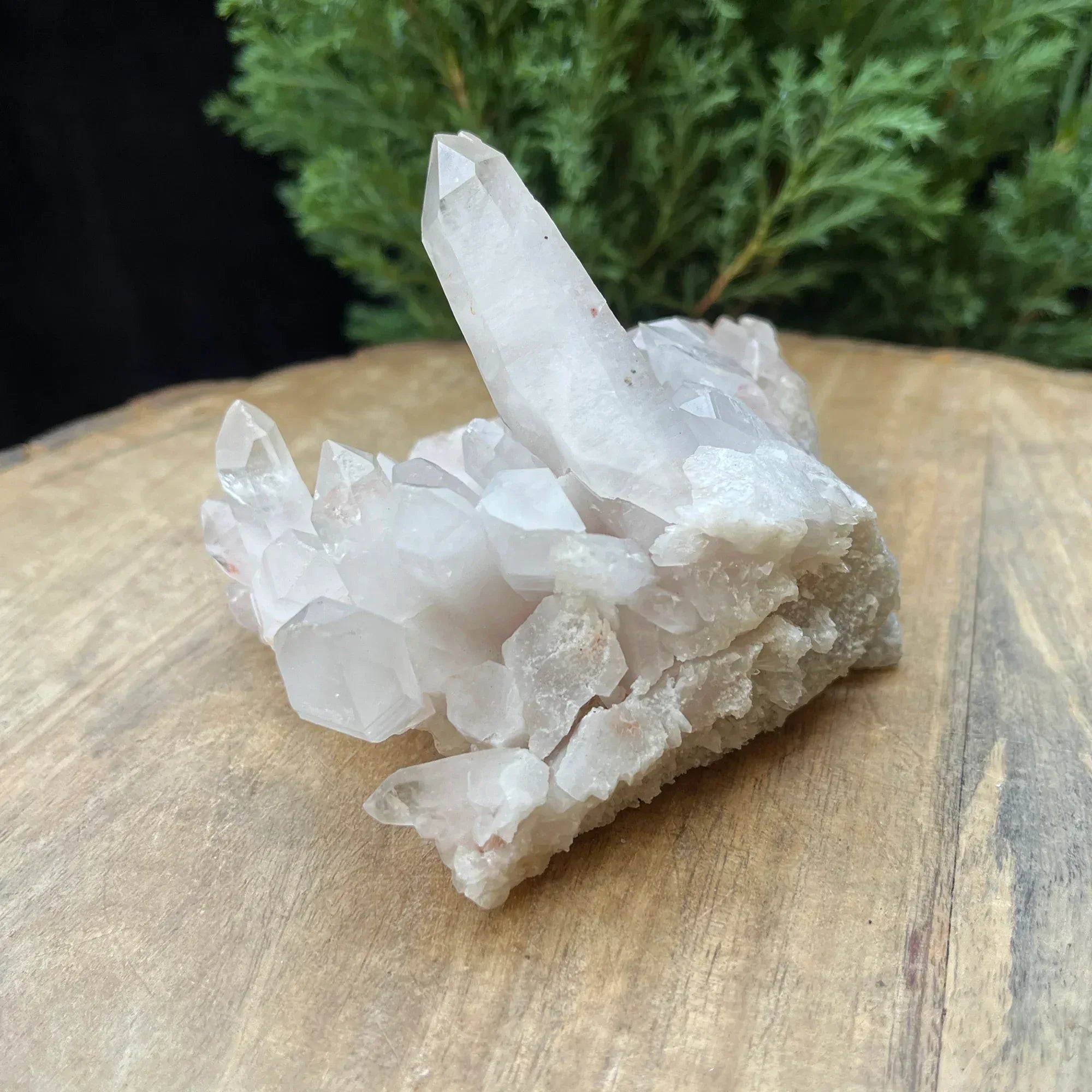 Natural Himalayan Pink Quartz Cluster 370g – Healing Crystal Himalayan Quartz