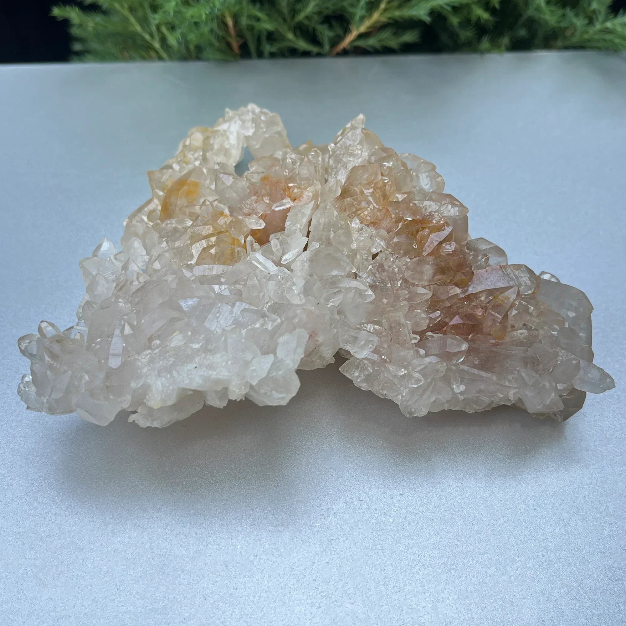 Natural Himalayan White & Yellow Quartz Cluster 255g – Healing Crystal Himalayan Quartz