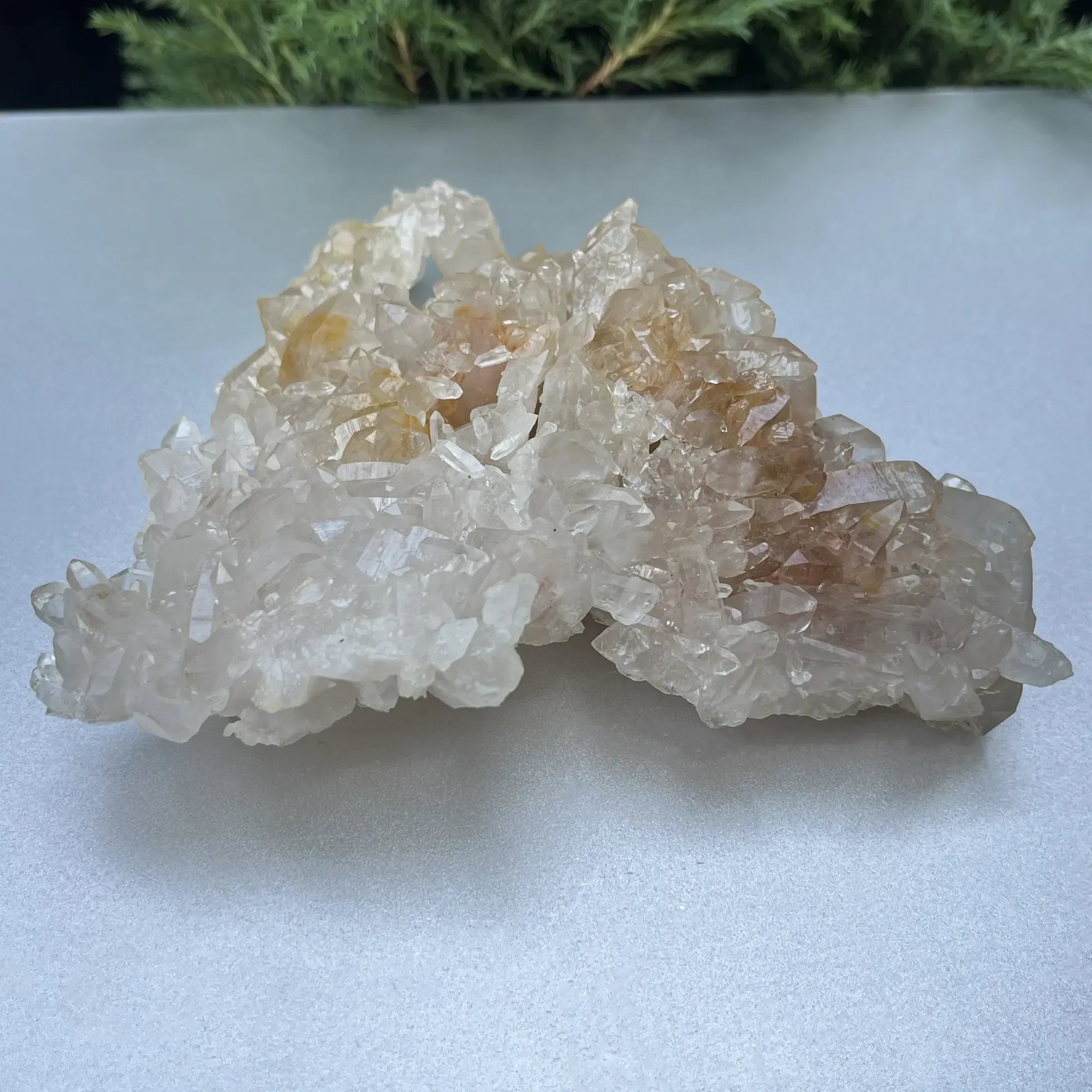 Natural Himalayan White & Yellow Quartz Cluster 255g – Healing Crystal Himalayan Quartz