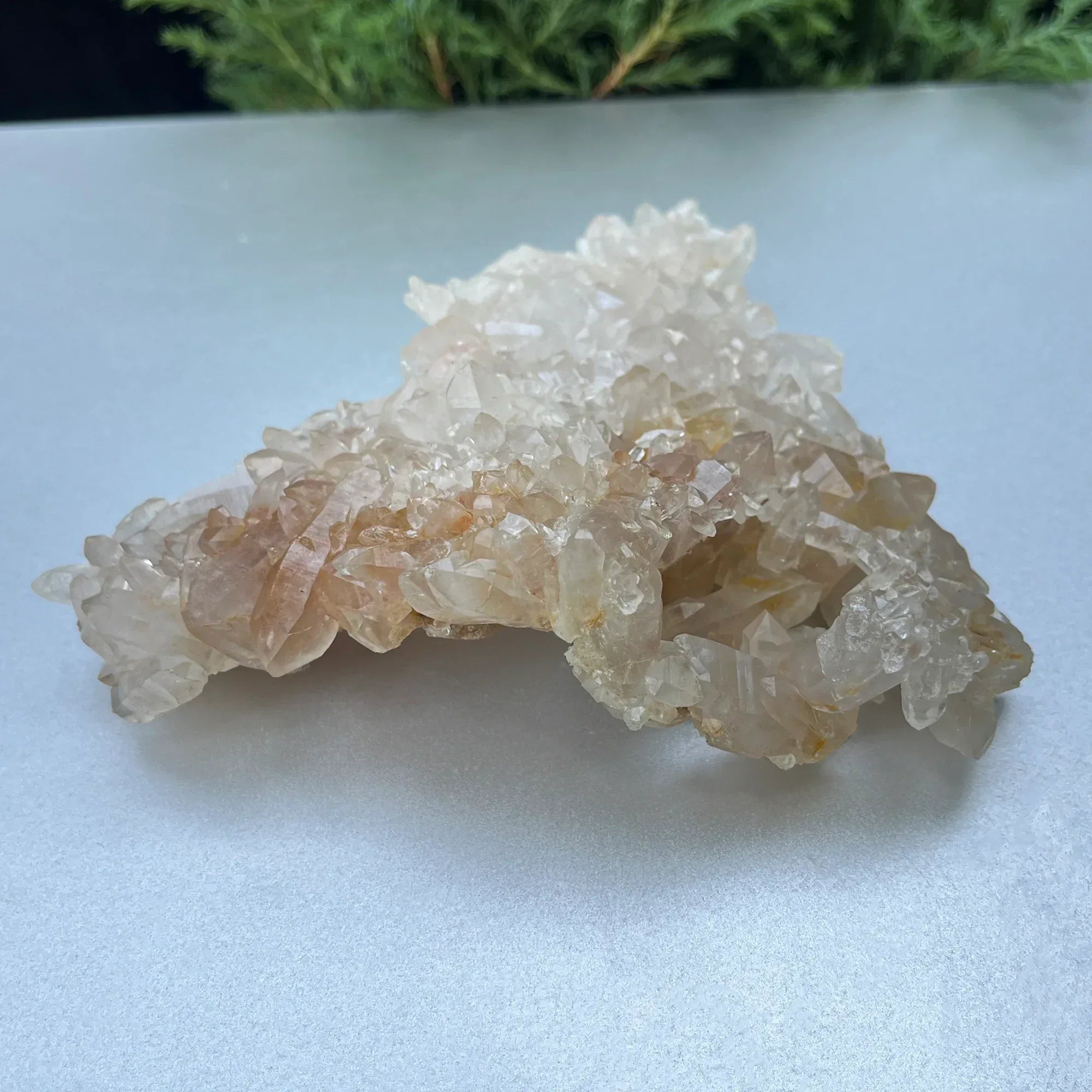 Natural Himalayan White & Yellow Quartz Cluster 255g – Healing Crystal Himalayan Quartz