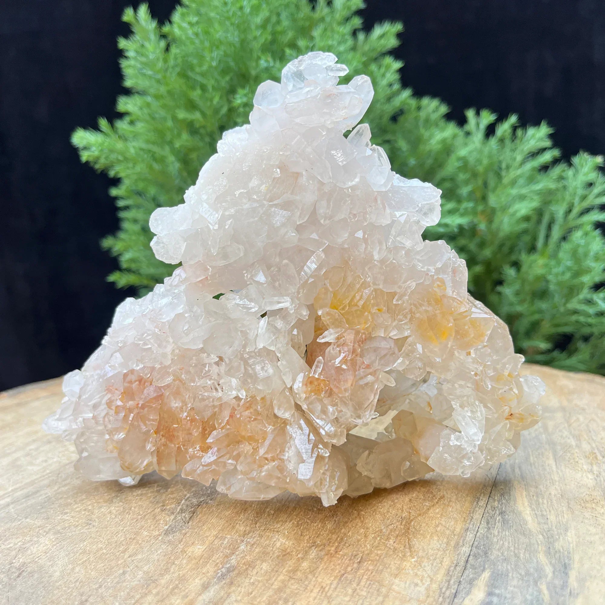 Natural Himalayan White & Yellow Quartz Cluster 255g – Healing Crystal Himalayan Quartz