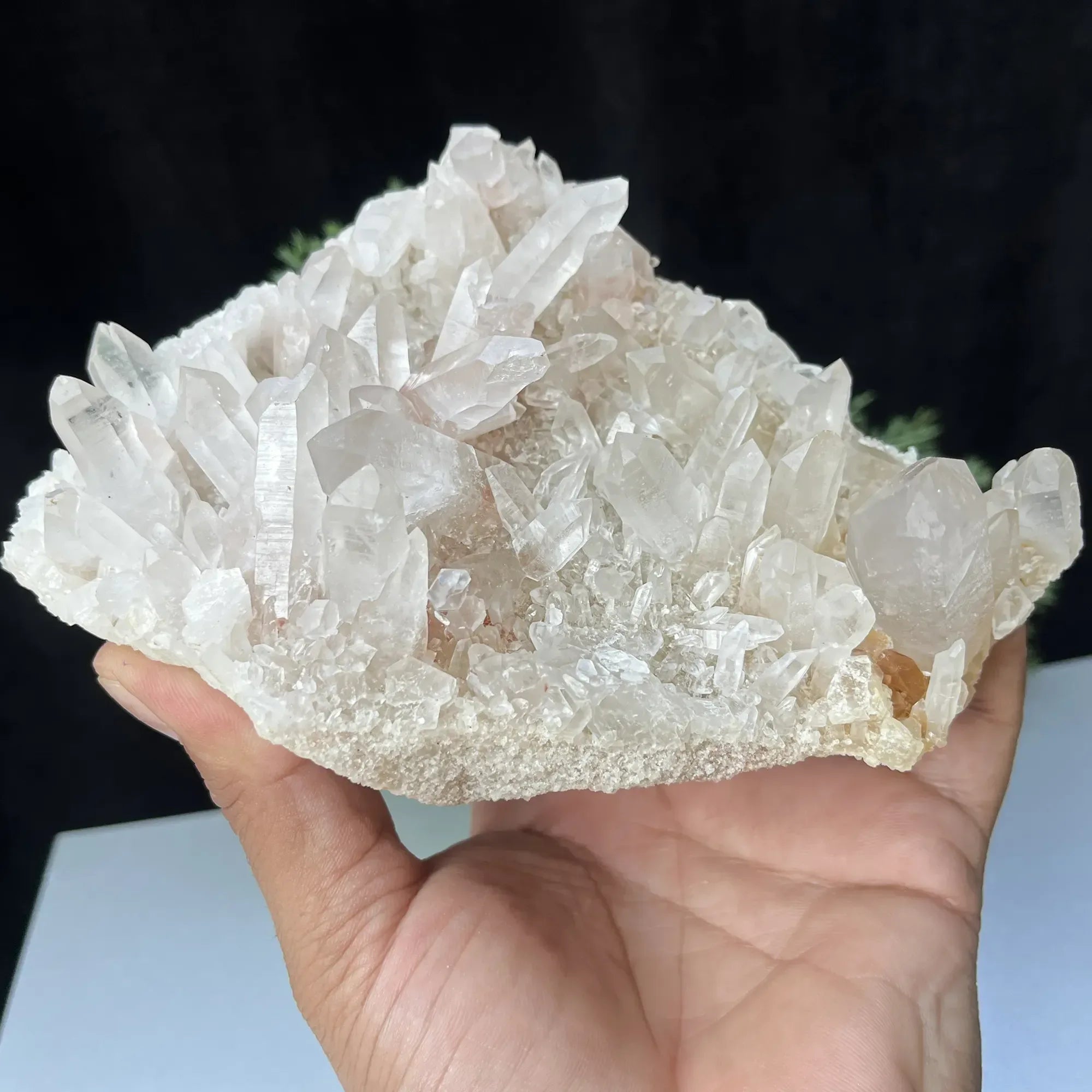 Natural Himalayan White + Pink Quartz Cluster 850g Himalayan Quartz
