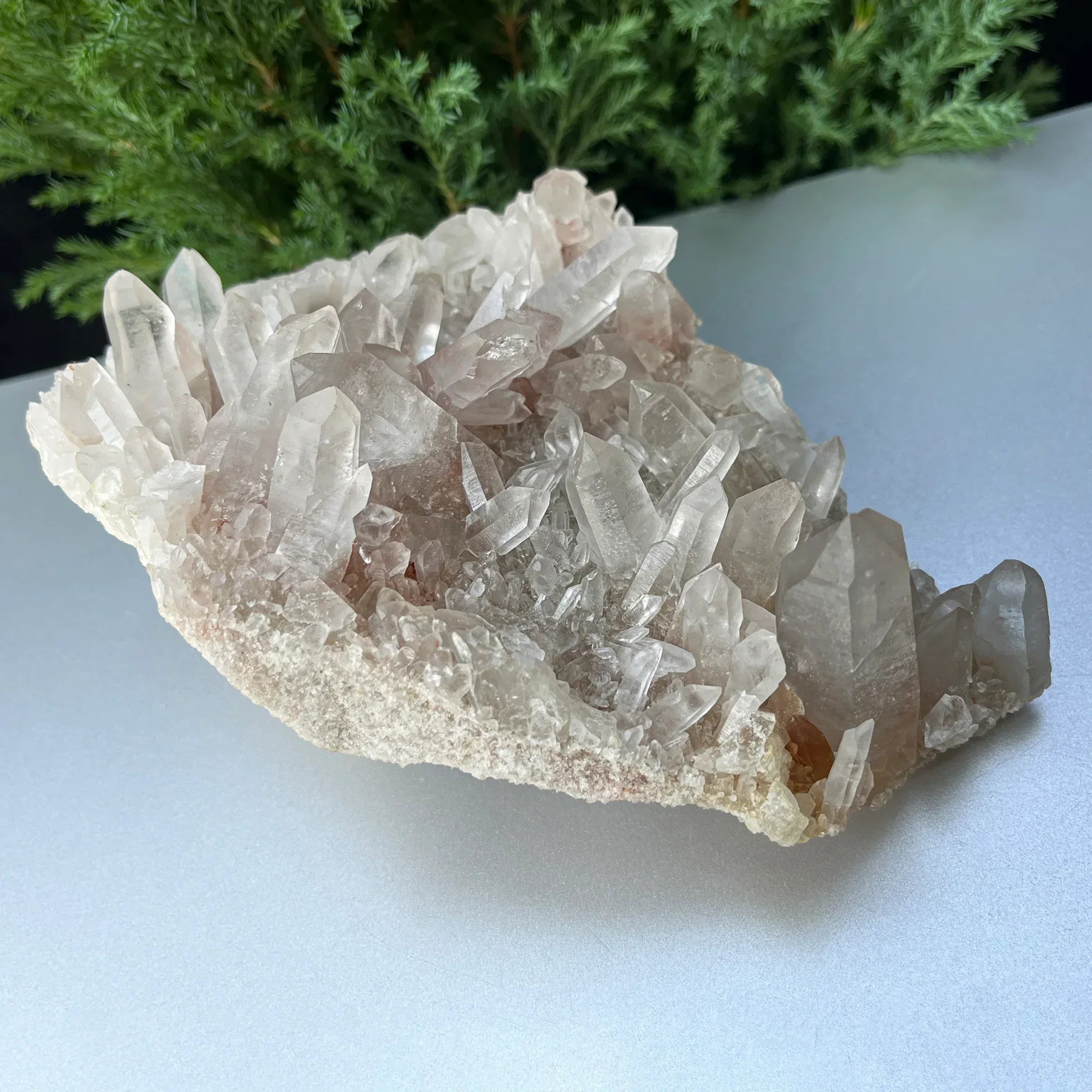 Natural Himalayan White + Pink Quartz Cluster 850g Himalayan Quartz