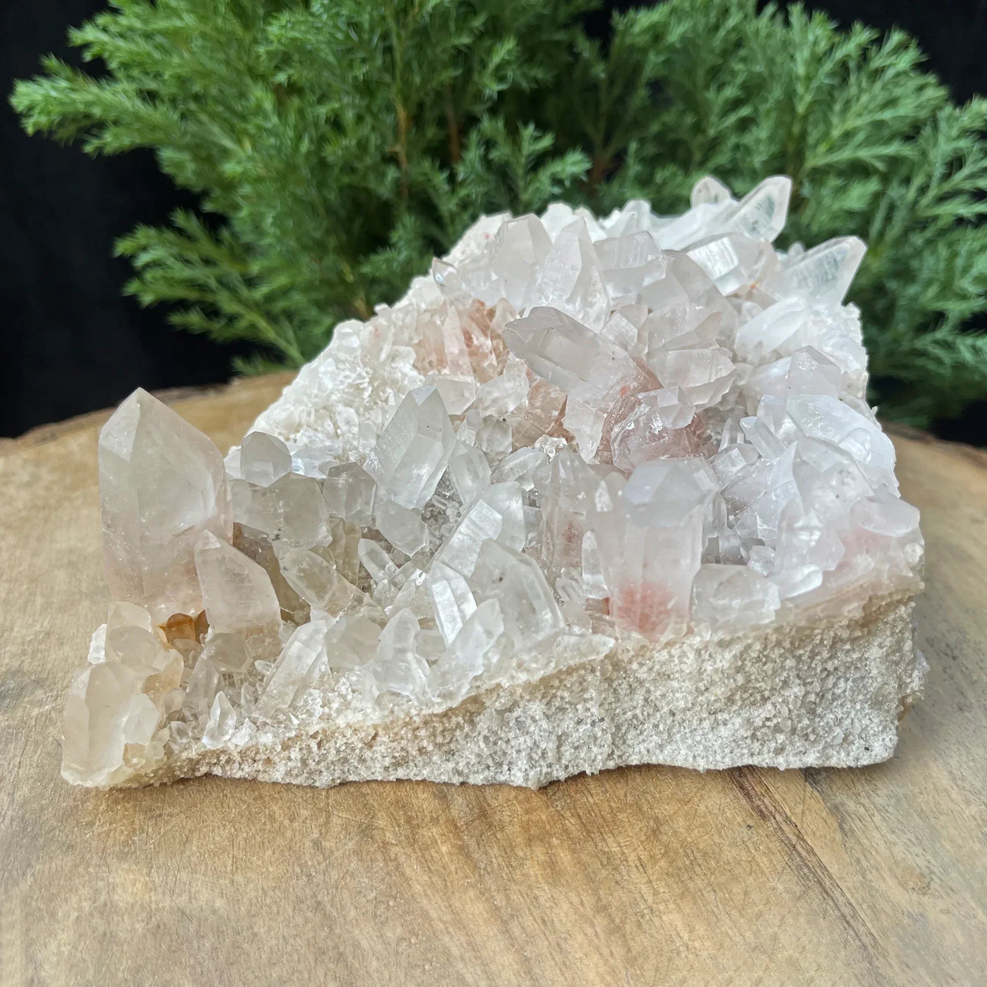 Natural Himalayan White + Pink Quartz Cluster 850g Himalayan Quartz