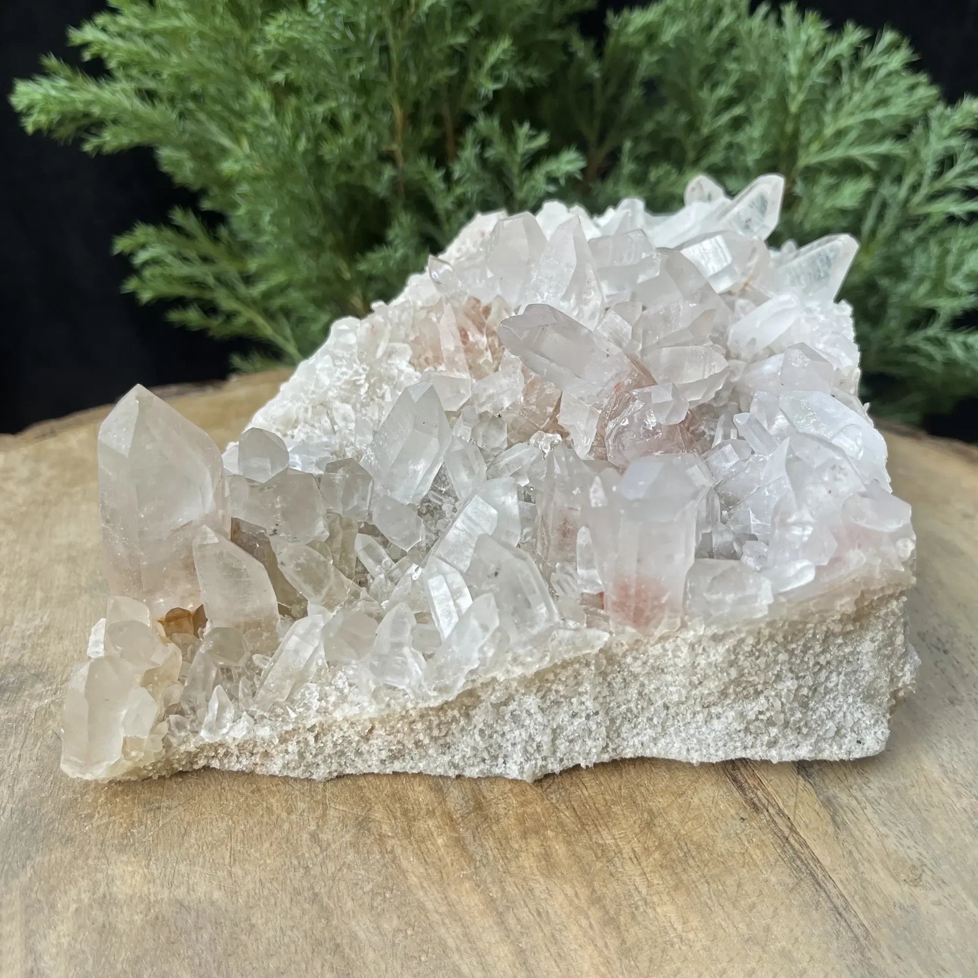 Natural Himalayan White + Pink Quartz Cluster 850g Himalayan Quartz