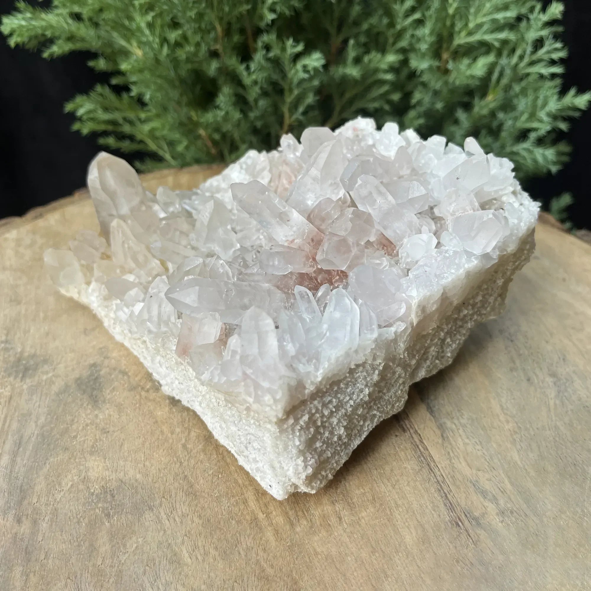 Natural Himalayan White + Pink Quartz Cluster 850g Himalayan Quartz