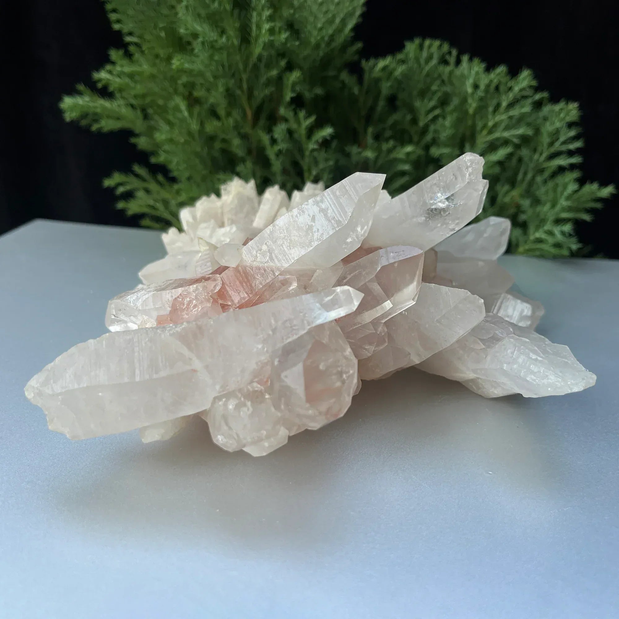 Natural Himalayan Pink Quartz Cluster 980g Himalayan Quartz