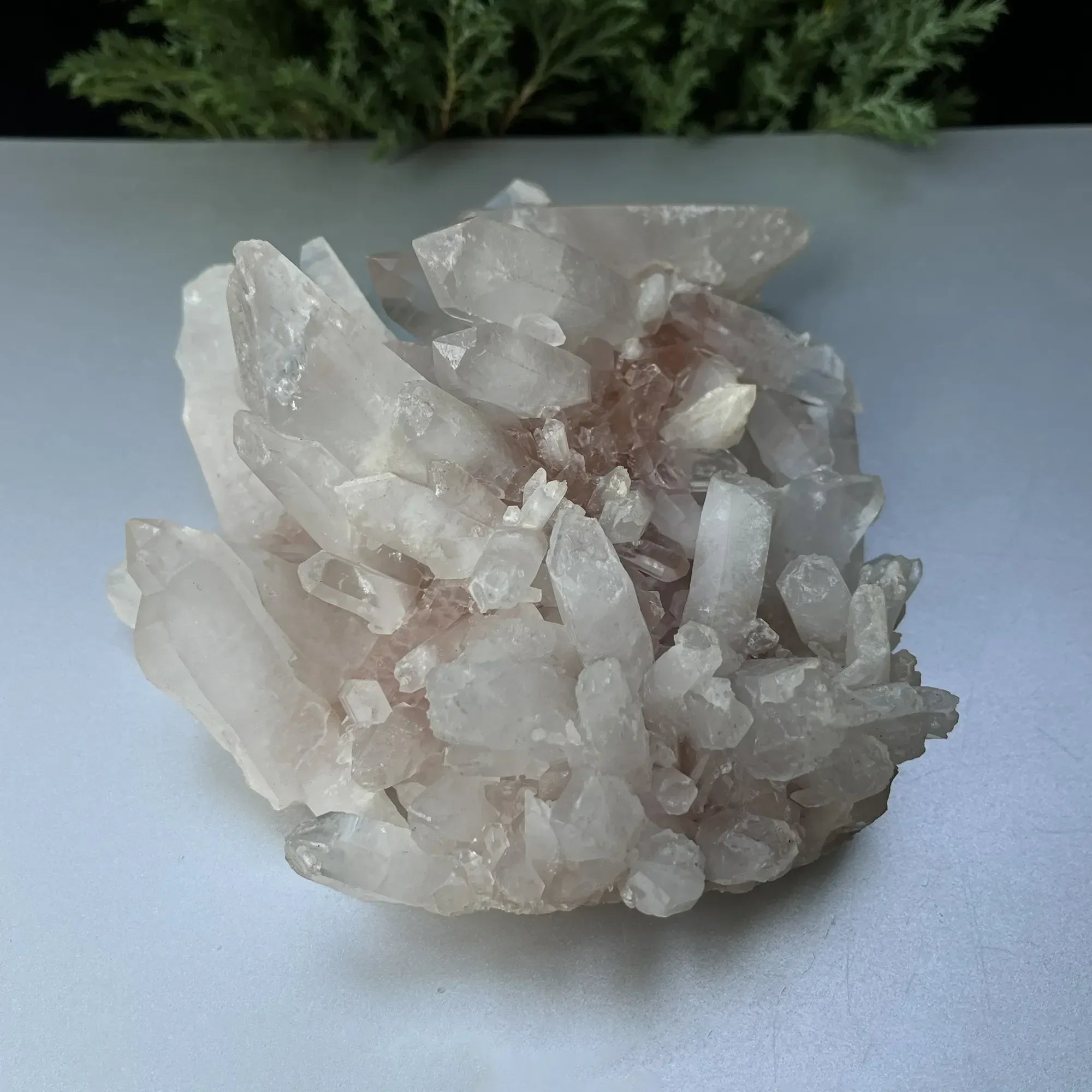 Natural Himalayan Pink Quartz Cluster 980g Himalayan Quartz