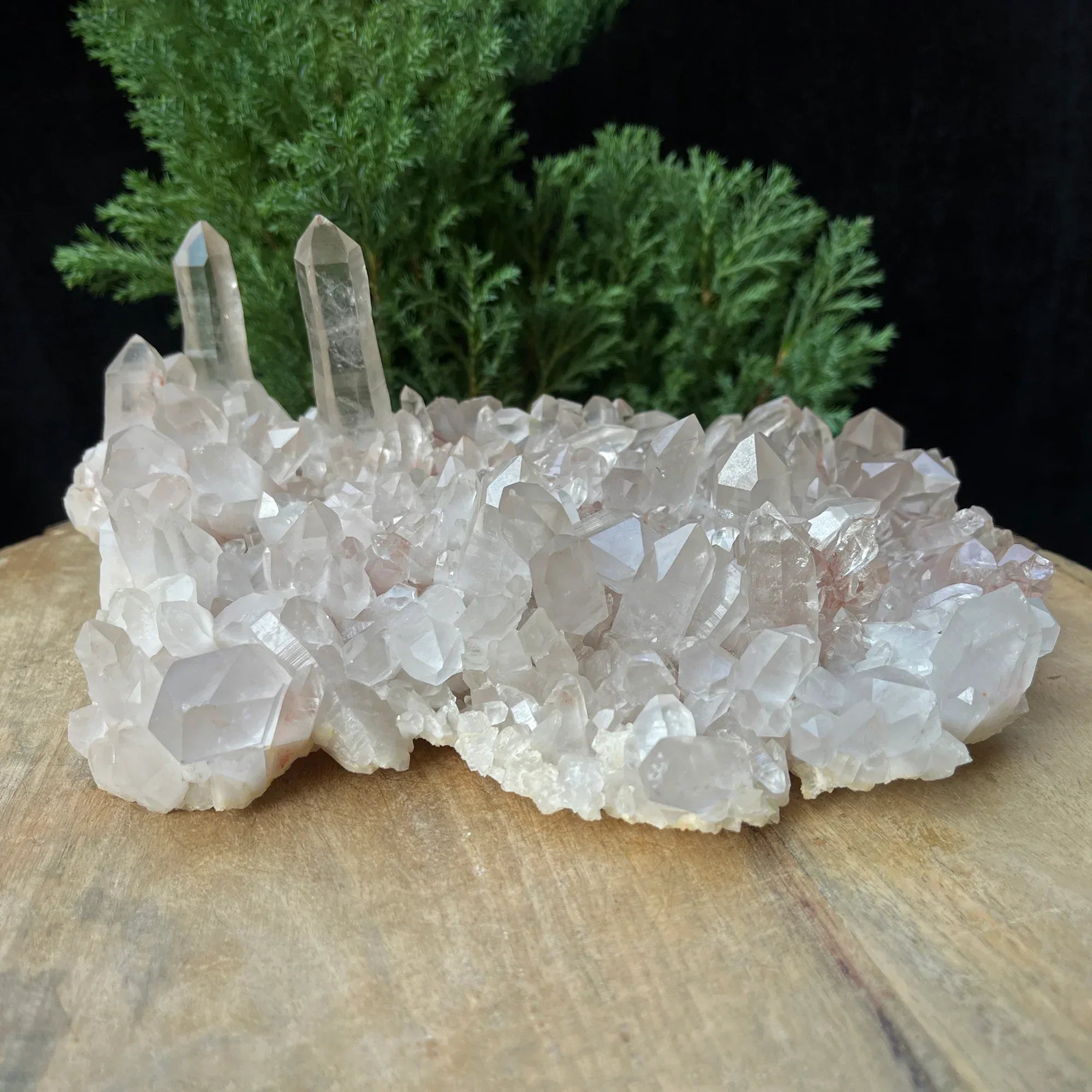Natural Himalayan Pink Quartz Cluster 1575g Himalayan Quartz