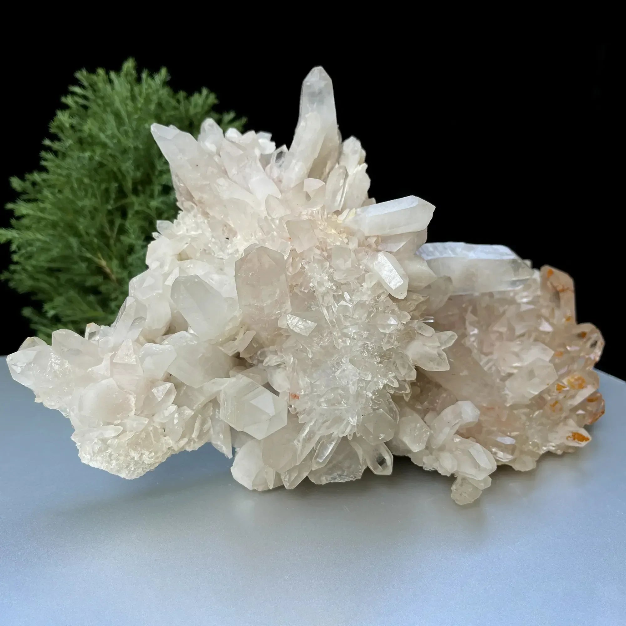 Natural Himalayan White + Pink Quartz Cluster 1695g Himalayan Quartz