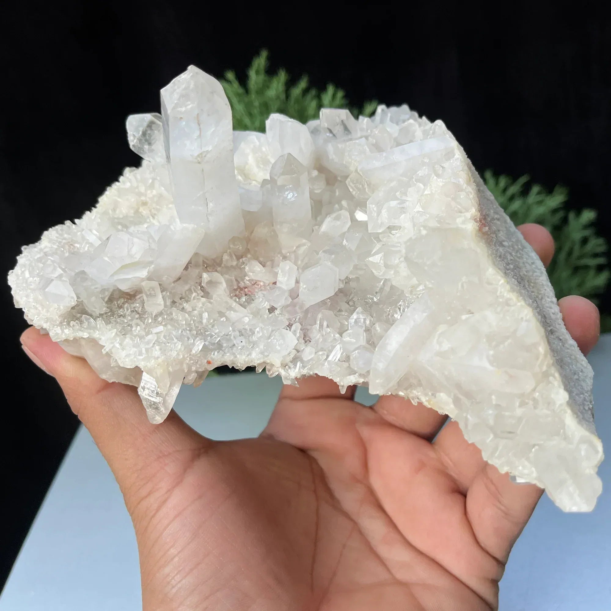 Natural Himalayan White Quartz Cluster 590g Himalayan Quartz