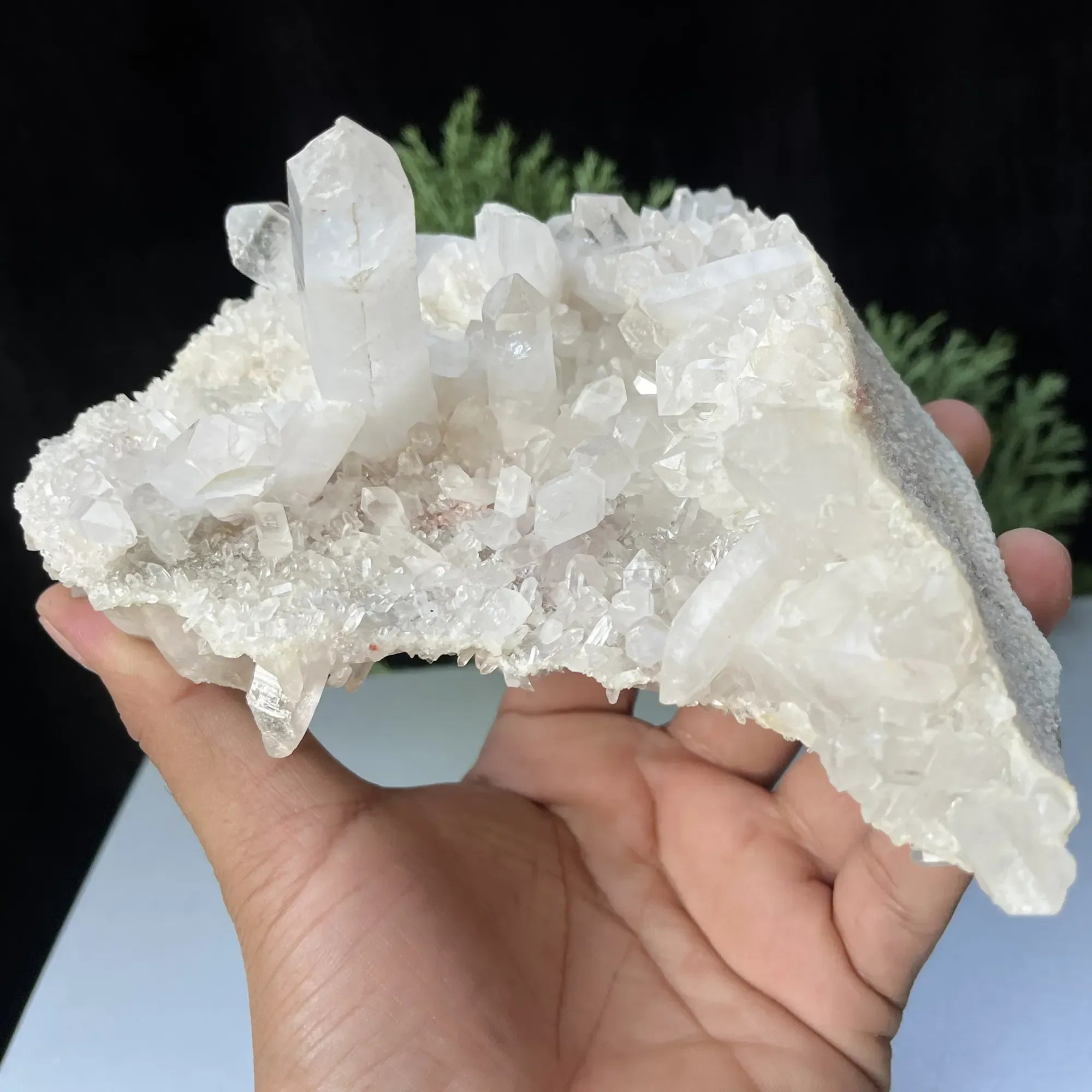 Natural Himalayan White Quartz Cluster 590g Himalayan Quartz