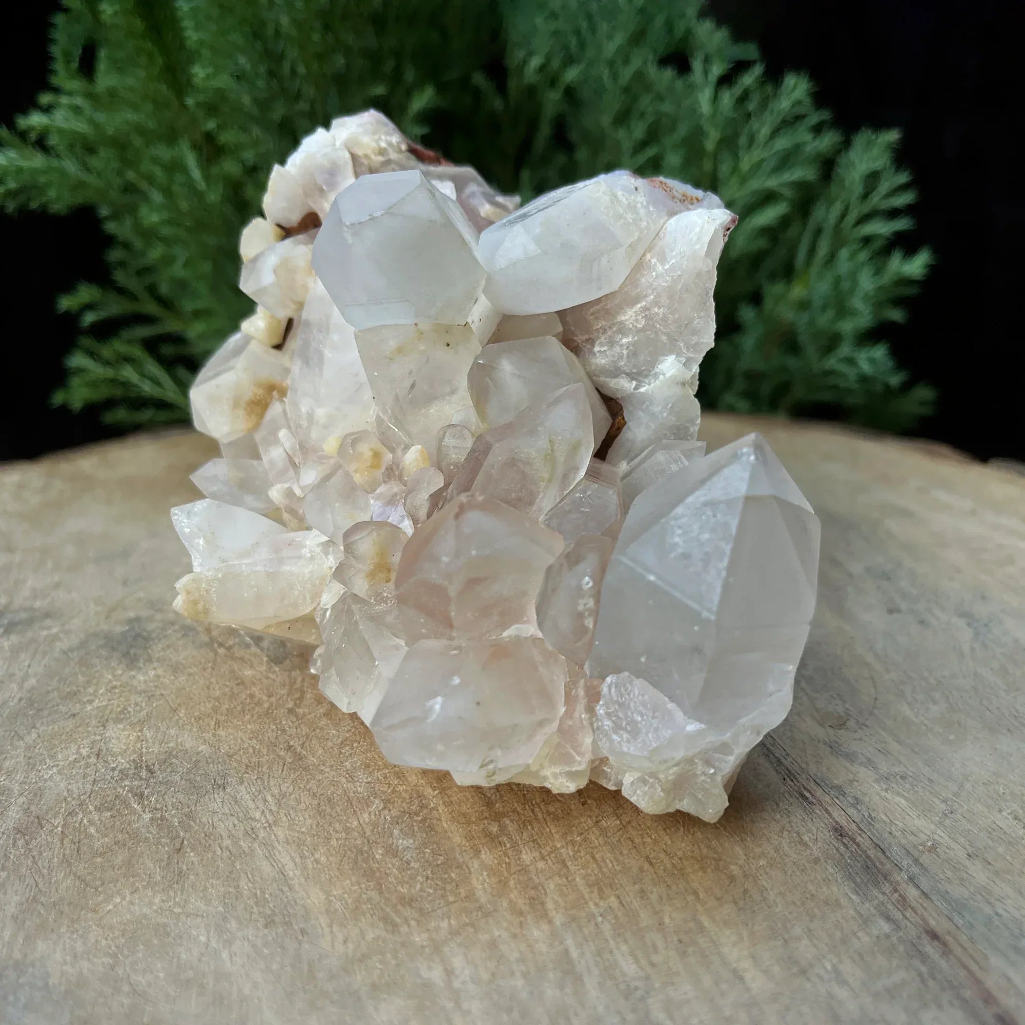 Natural Himalayan White + Pink Quartz Cluster 675g Himalayan Quartz
