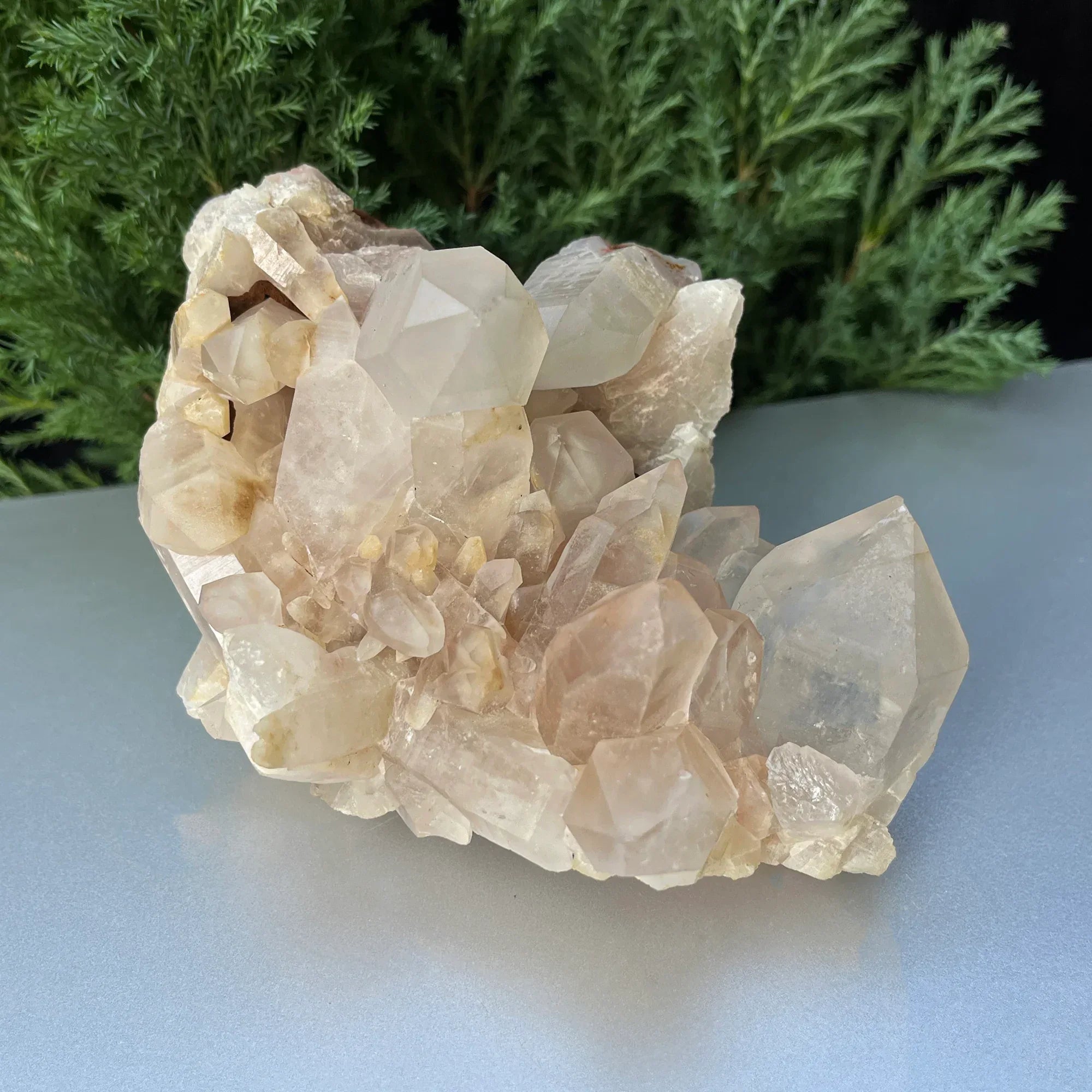 Natural Himalayan White + Pink Quartz Cluster 675g Himalayan Quartz