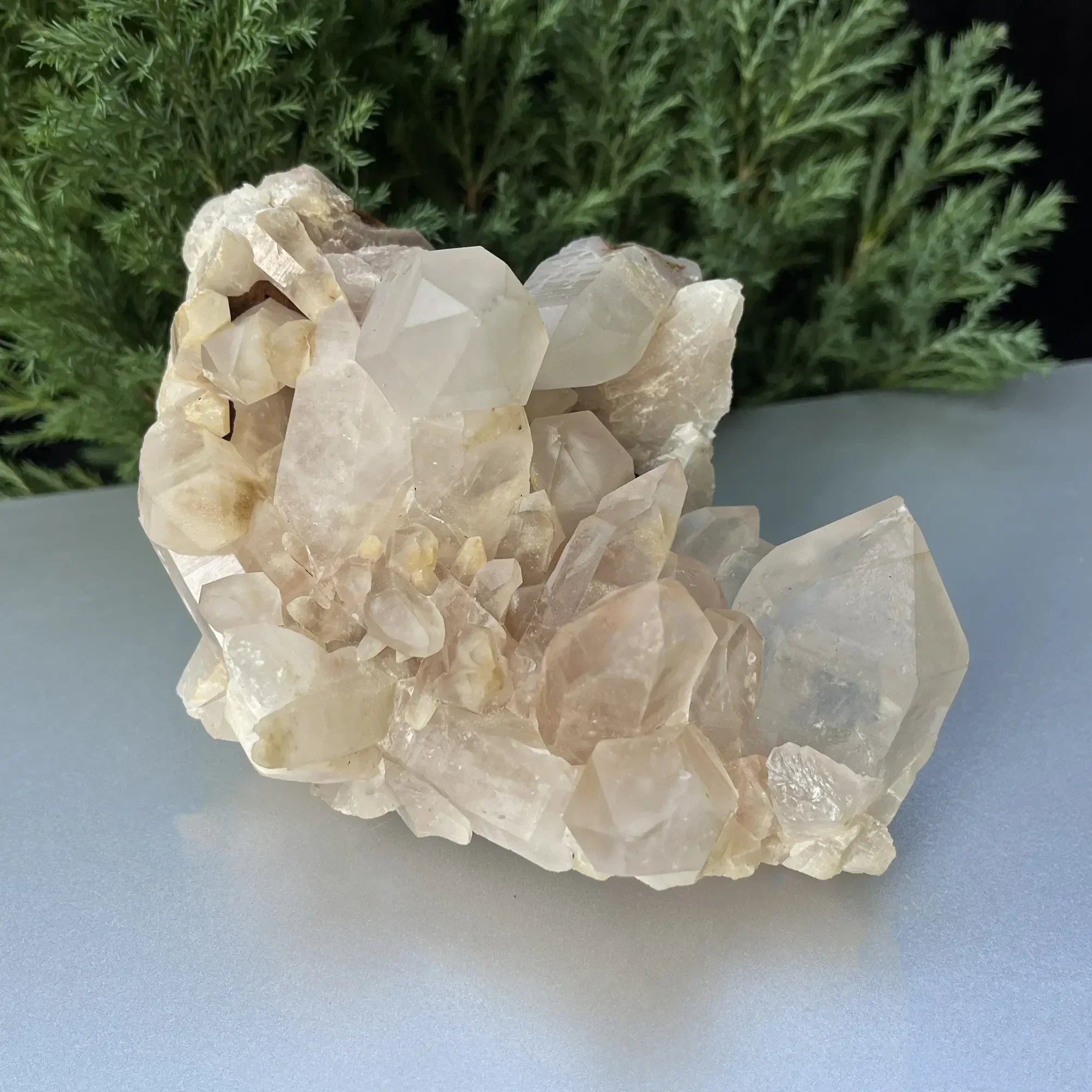 Natural Himalayan White + Pink Quartz Cluster 675g Himalayan Quartz
