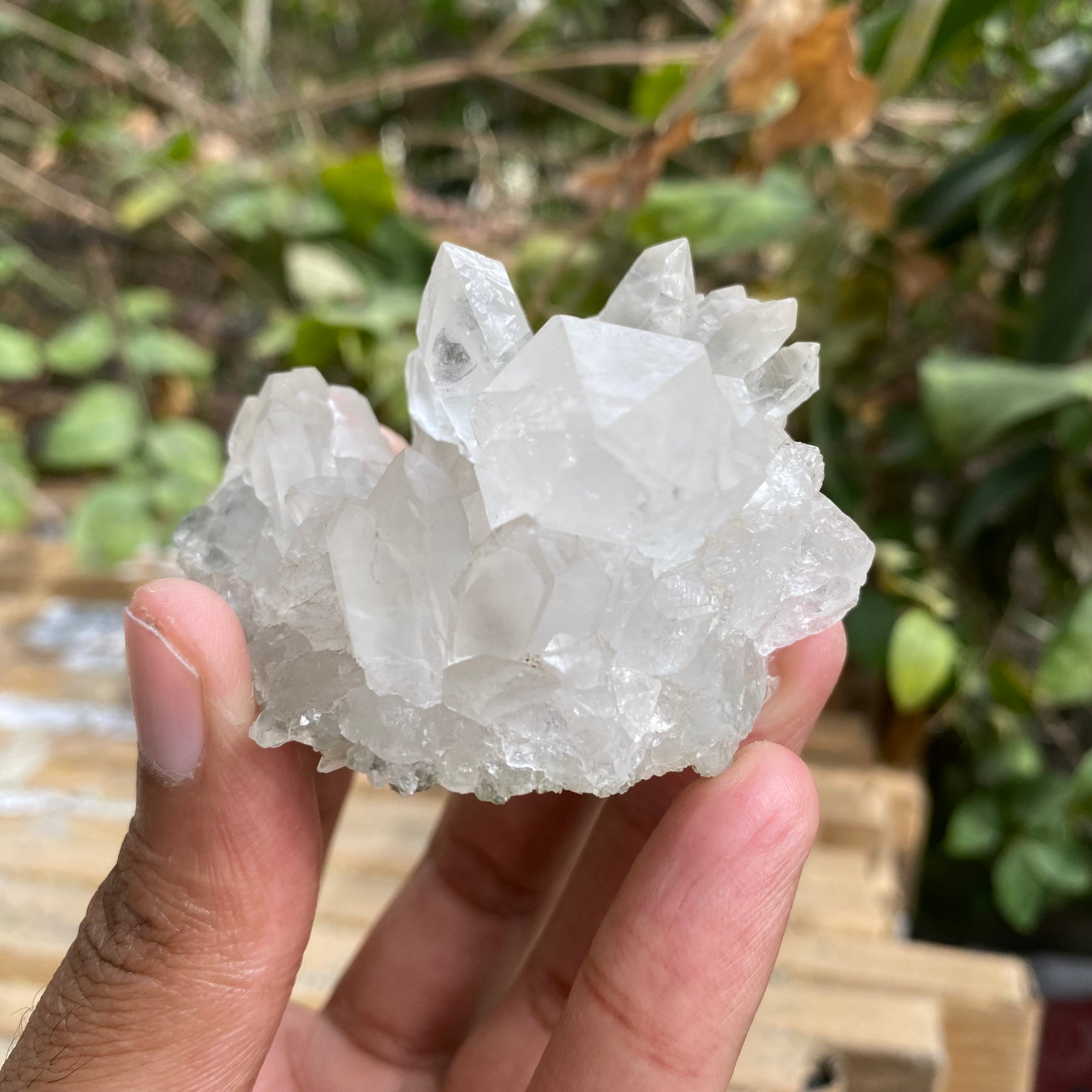 White Premium Samadhi Quartz Crystal Cluster Himalayan Natural Collector Piece