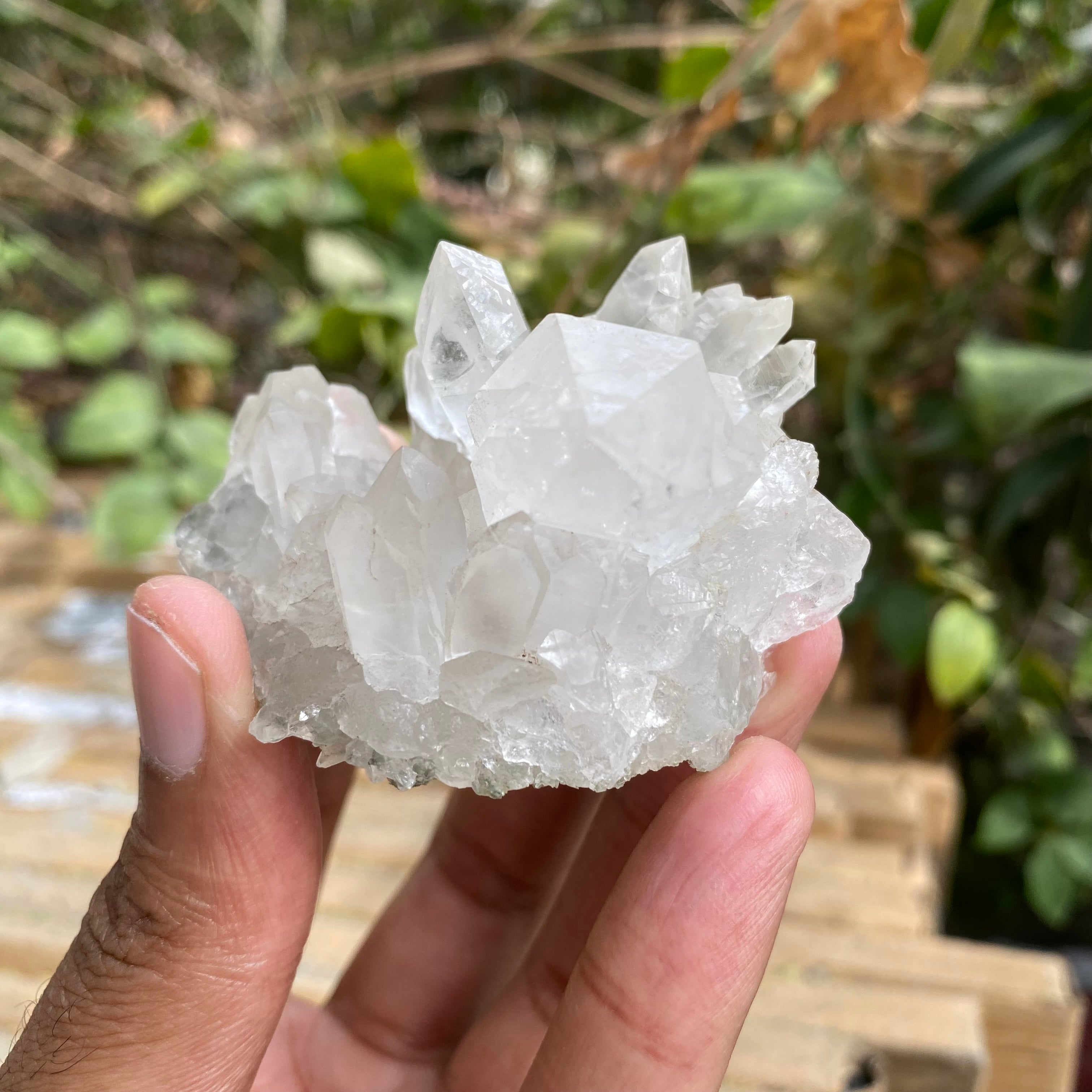 White Premium Samadhi Quartz Crystal Cluster Himalayan Natural Collector Piece