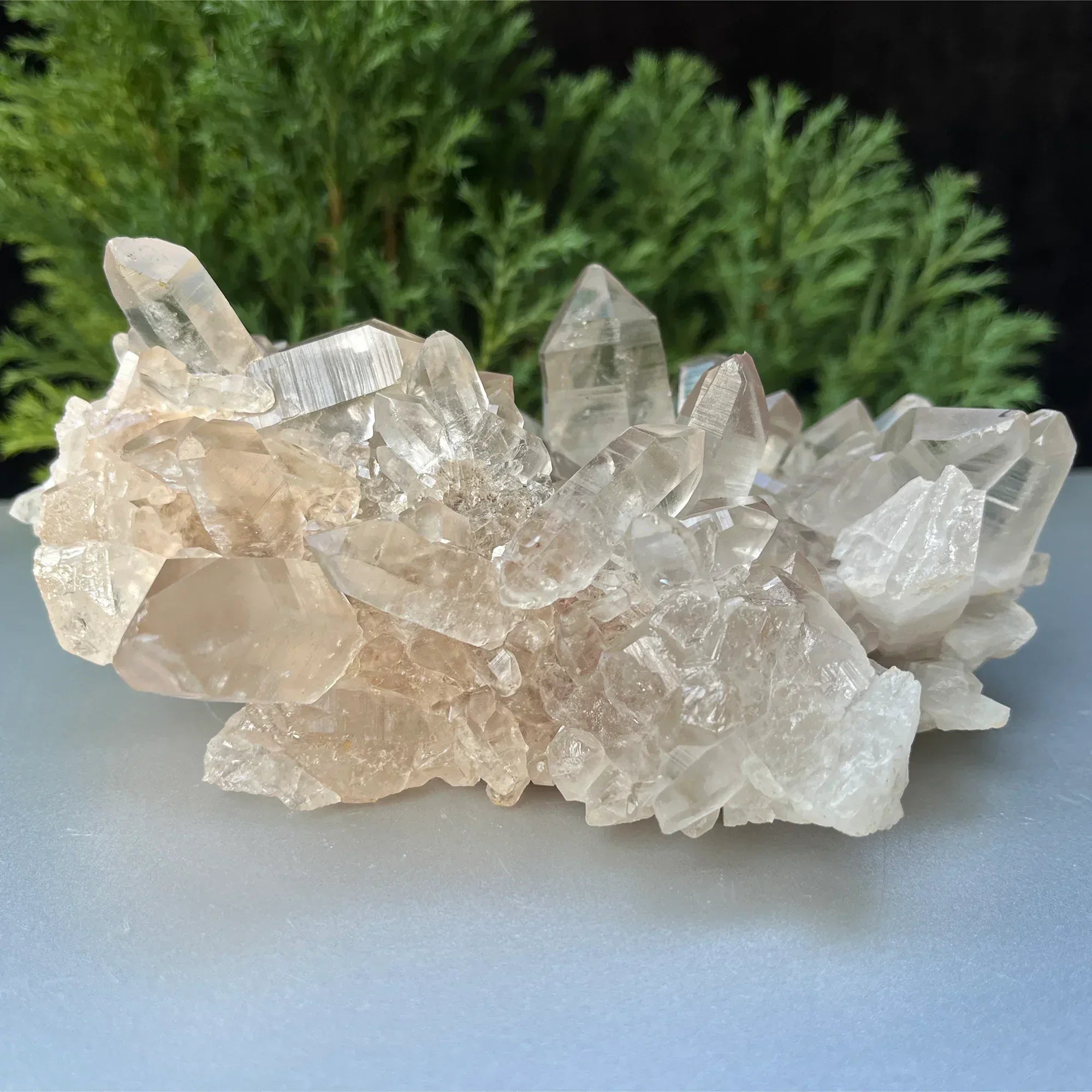 Natural Himalayan White & Smoky Quartz Cluster 735g Himalayan Quartz