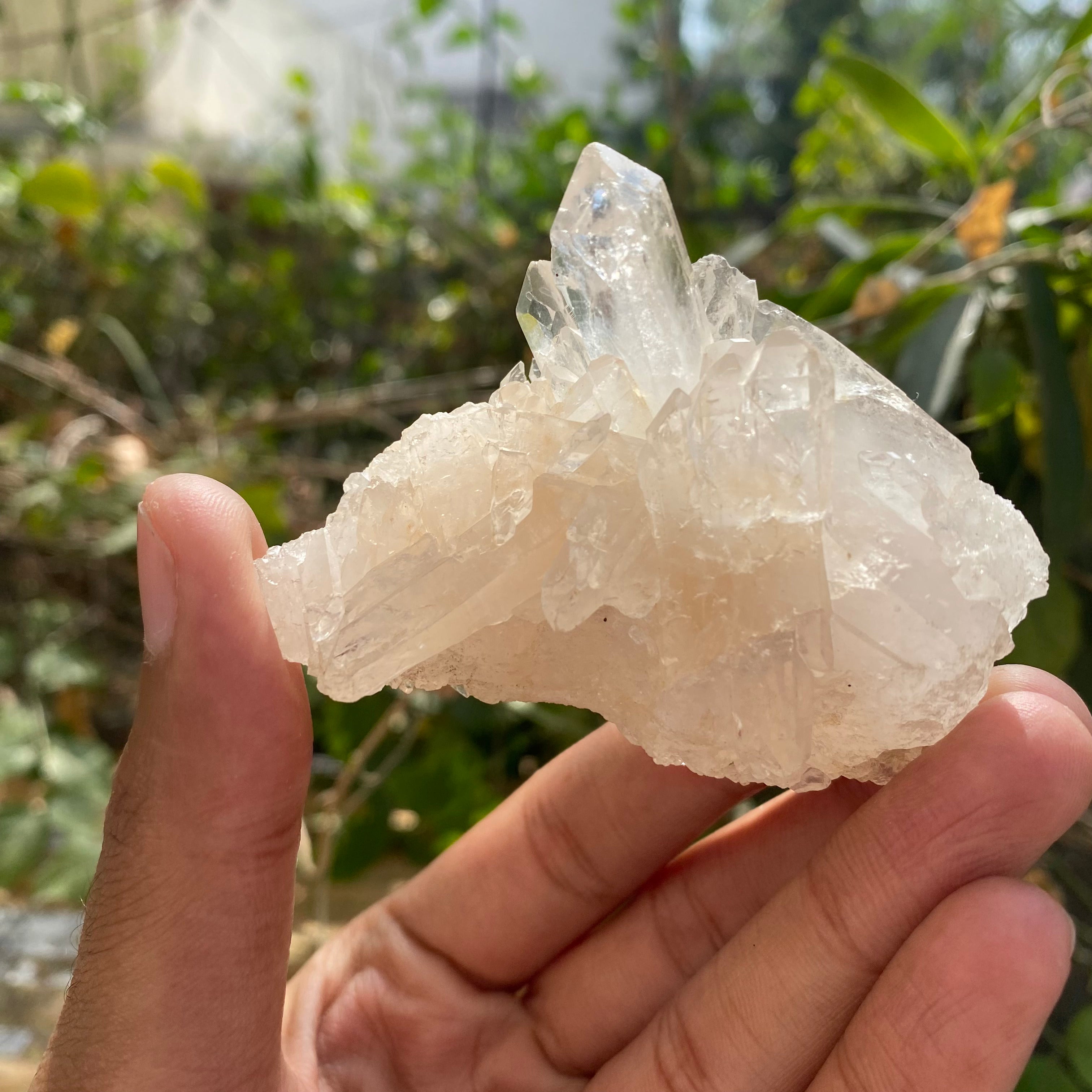 White Quartz Crystal Cluster 100g Natural Himalayan Raw Healing Stone Mineral Specimen Mini Home Décor