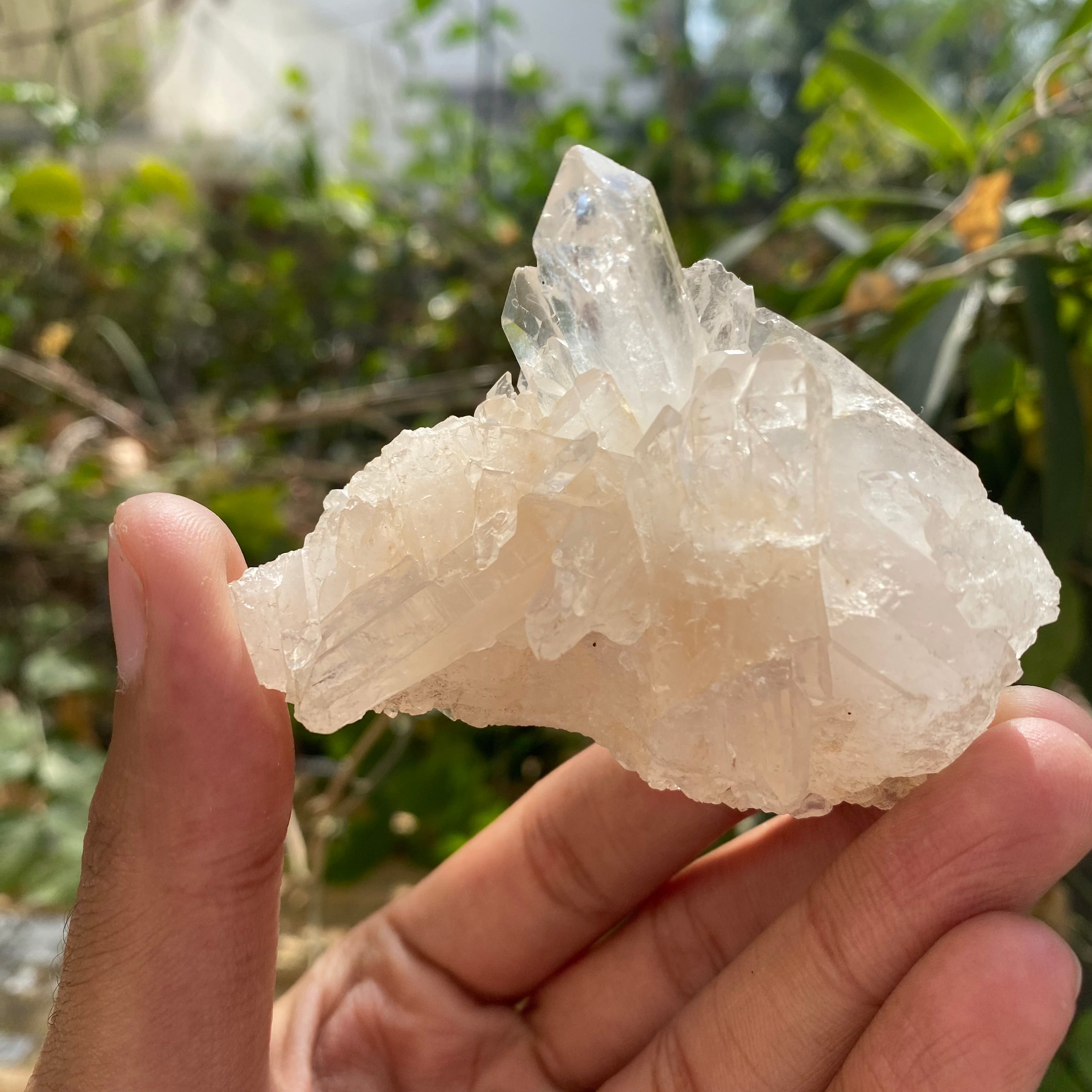 White Quartz Crystal Cluster 100g Natural Himalayan Raw Healing Stone Mineral Specimen Mini Home Décor