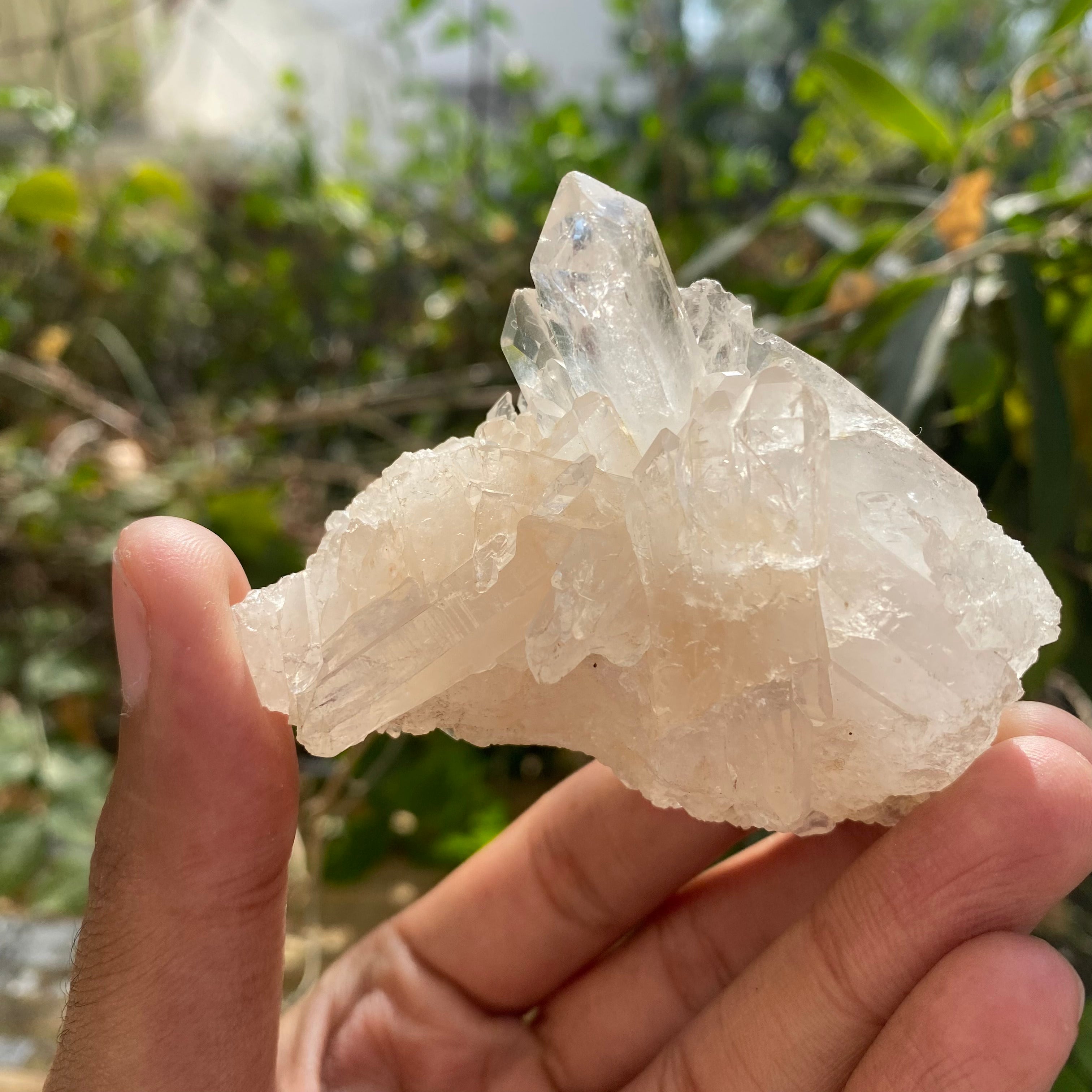 White Quartz Crystal Cluster 100g Natural Himalayan Raw Healing Stone Mineral Specimen Mini Home Décor