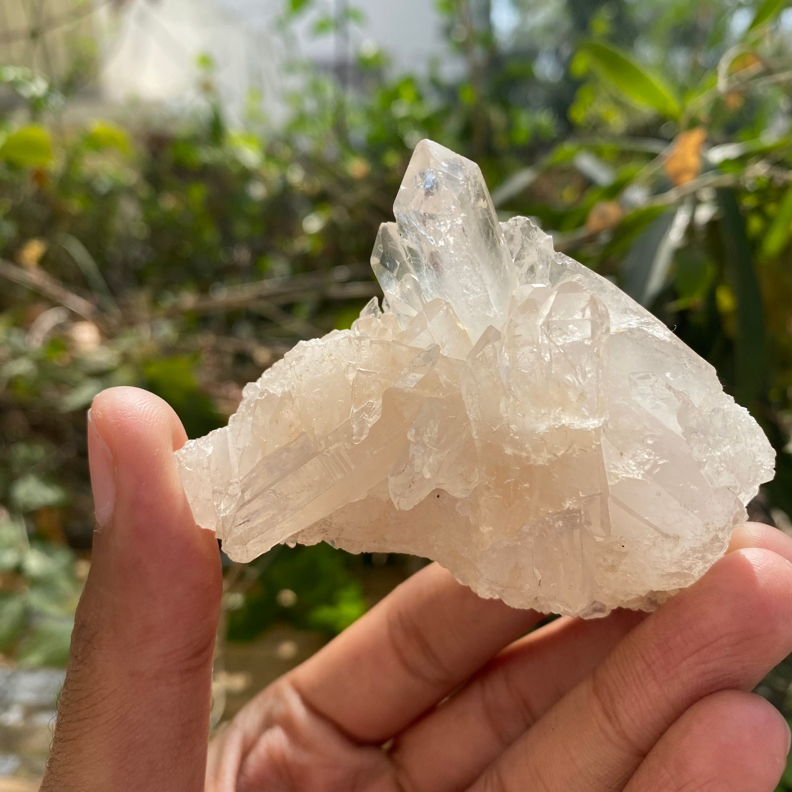 White Quartz Crystal Cluster 100g Natural Himalayan Raw Healing Stone Mineral Specimen Mini Home Décor