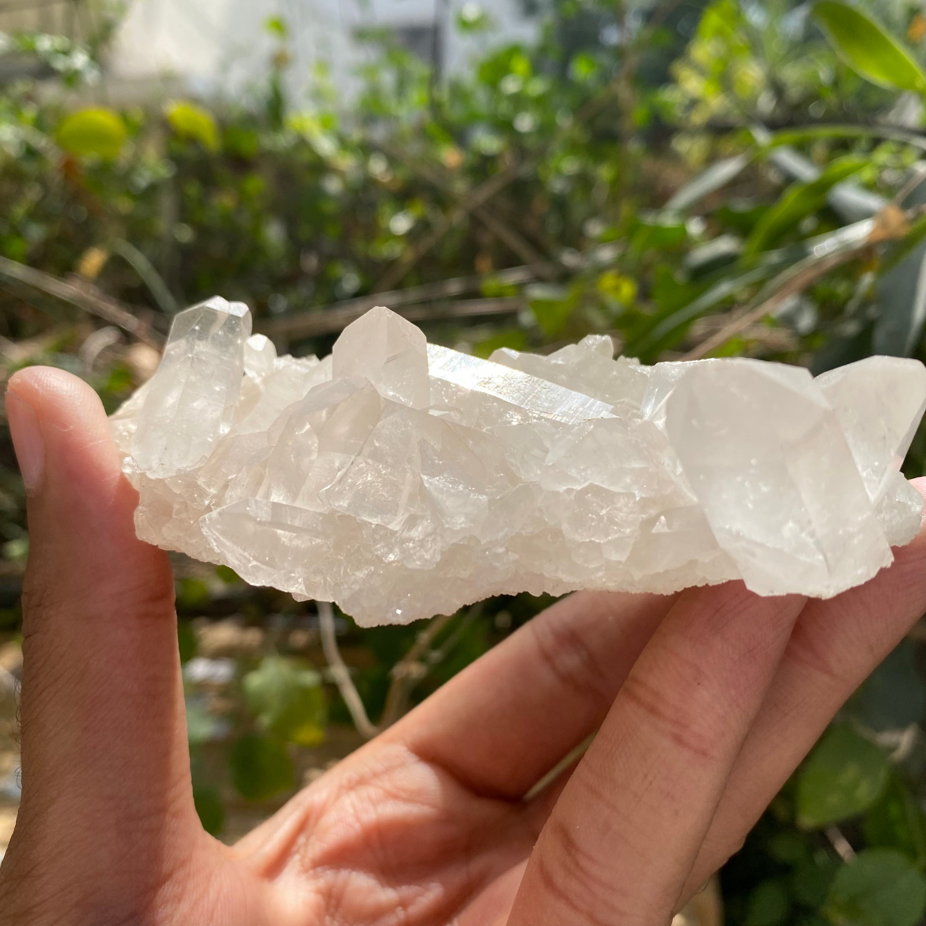 Yellow White Quartz Crystal Cluster 170g Natural Himalayan Healing Stone Décor