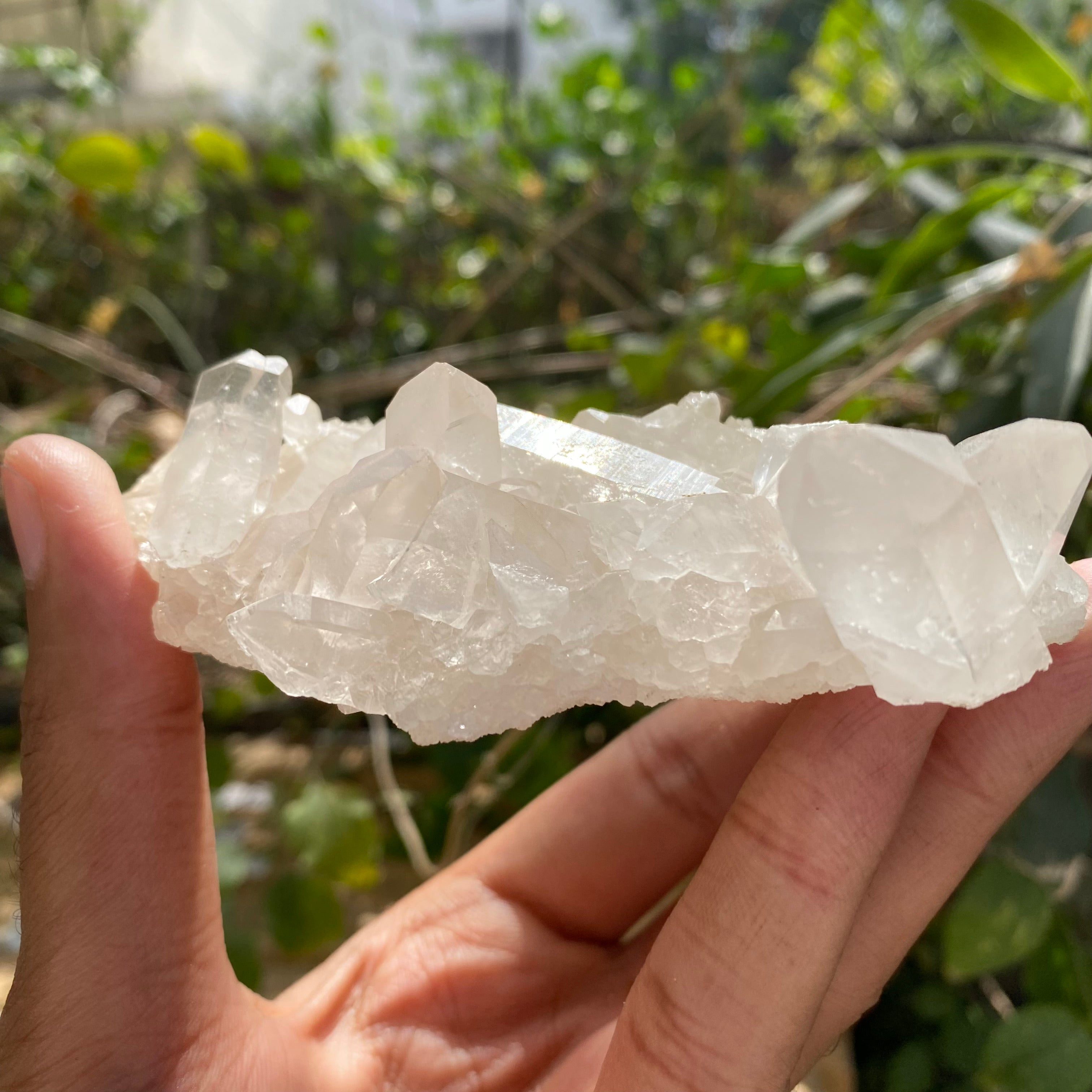 Yellow White Quartz Crystal Cluster 170g Natural Himalayan Healing Stone Décor