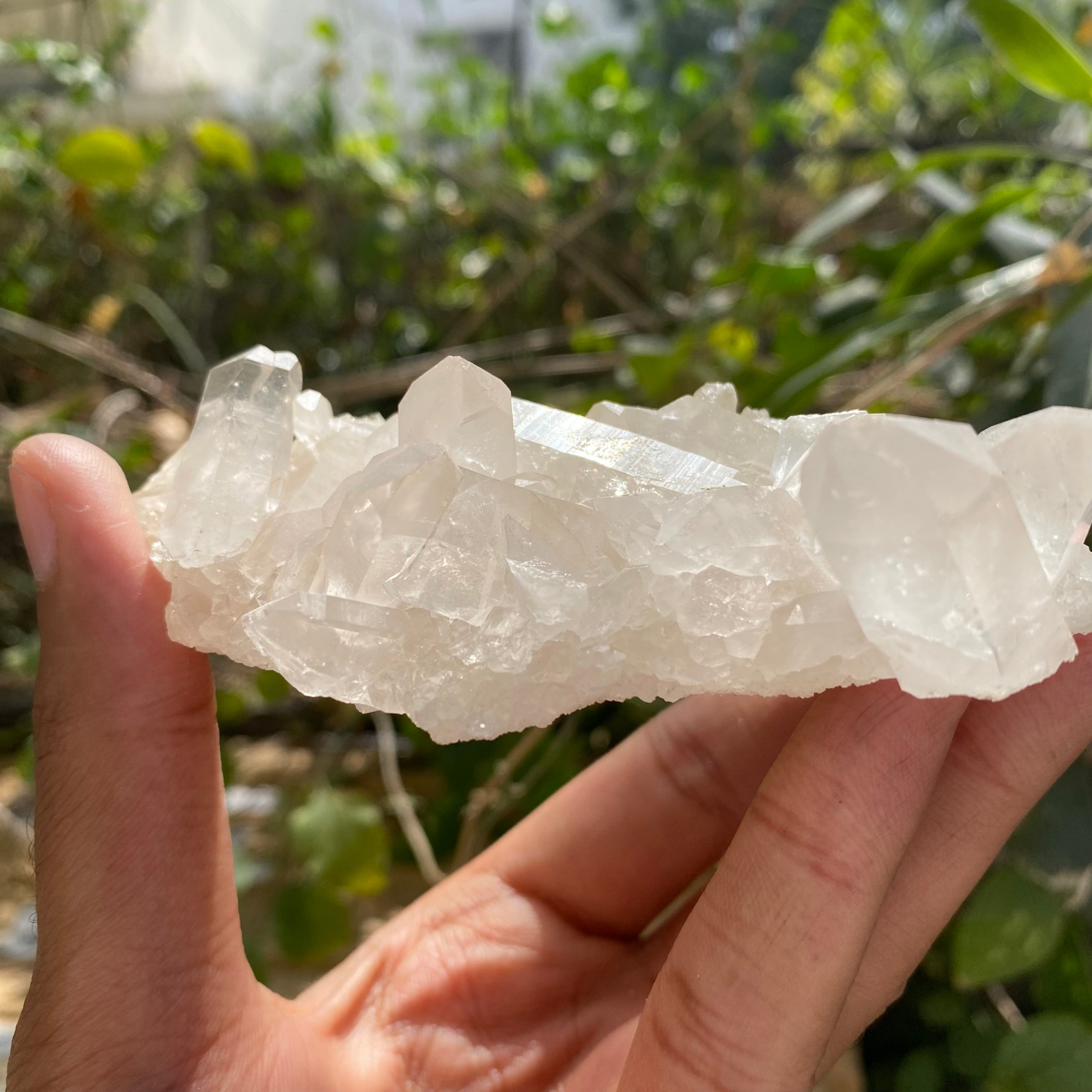 Yellow White Quartz Crystal Cluster 170g Natural Himalayan Healing Stone Décor