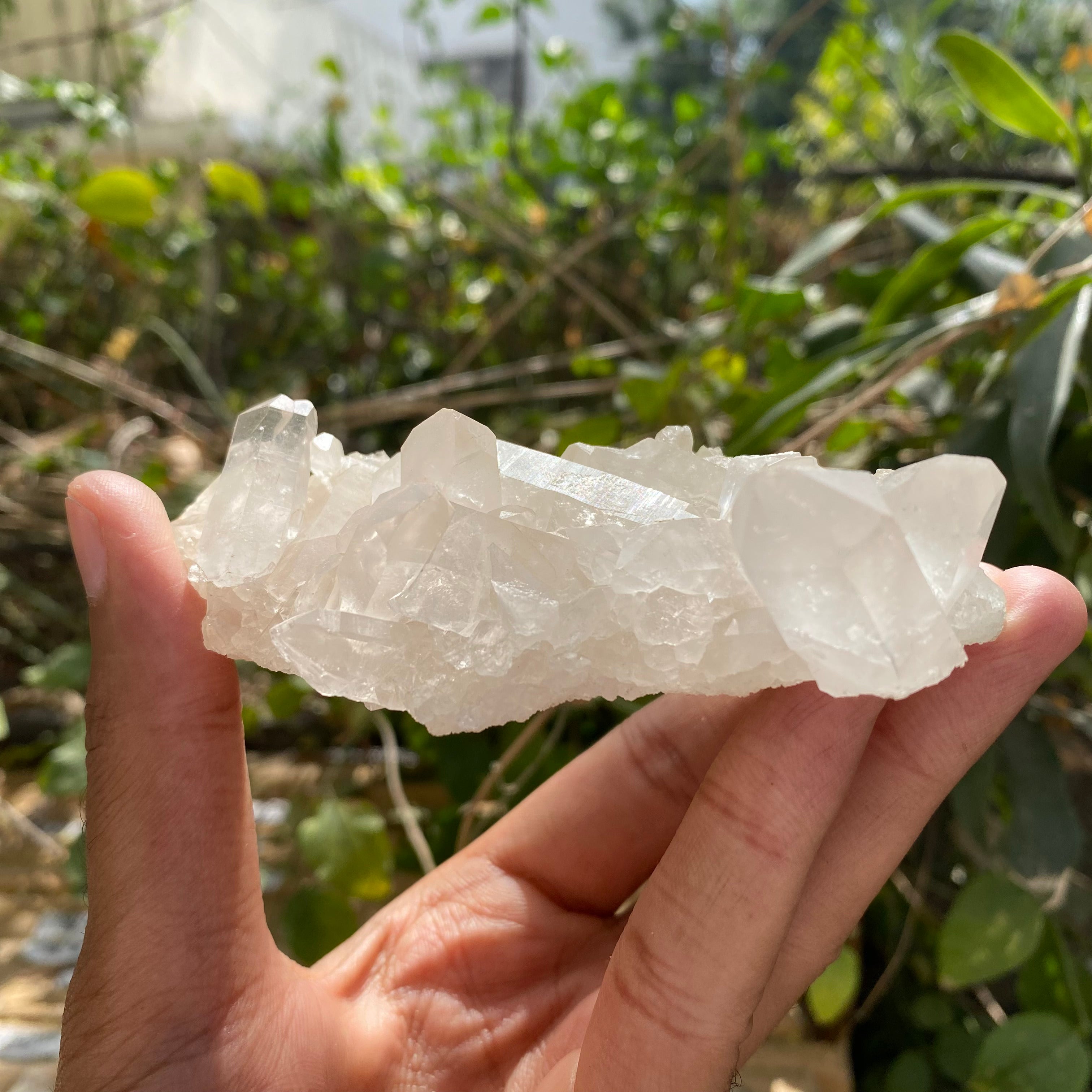 Yellow White Quartz Crystal Cluster 170g Natural Himalayan Healing Stone Décor