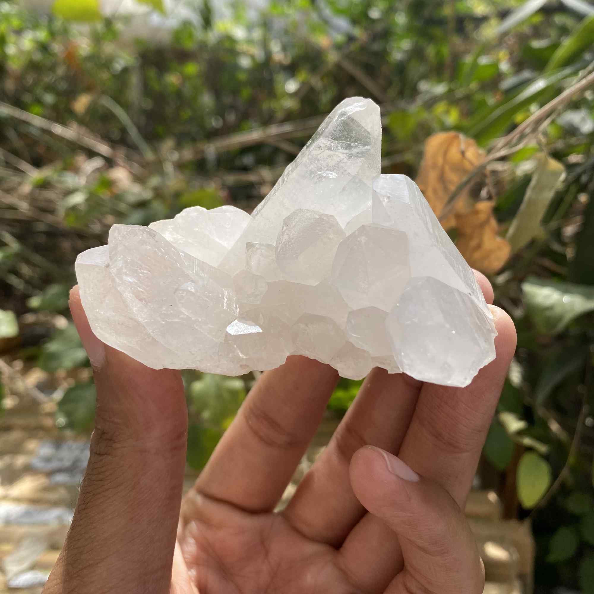 120g Natural White Quartz Himalayan Cluster Collector Display Mineral